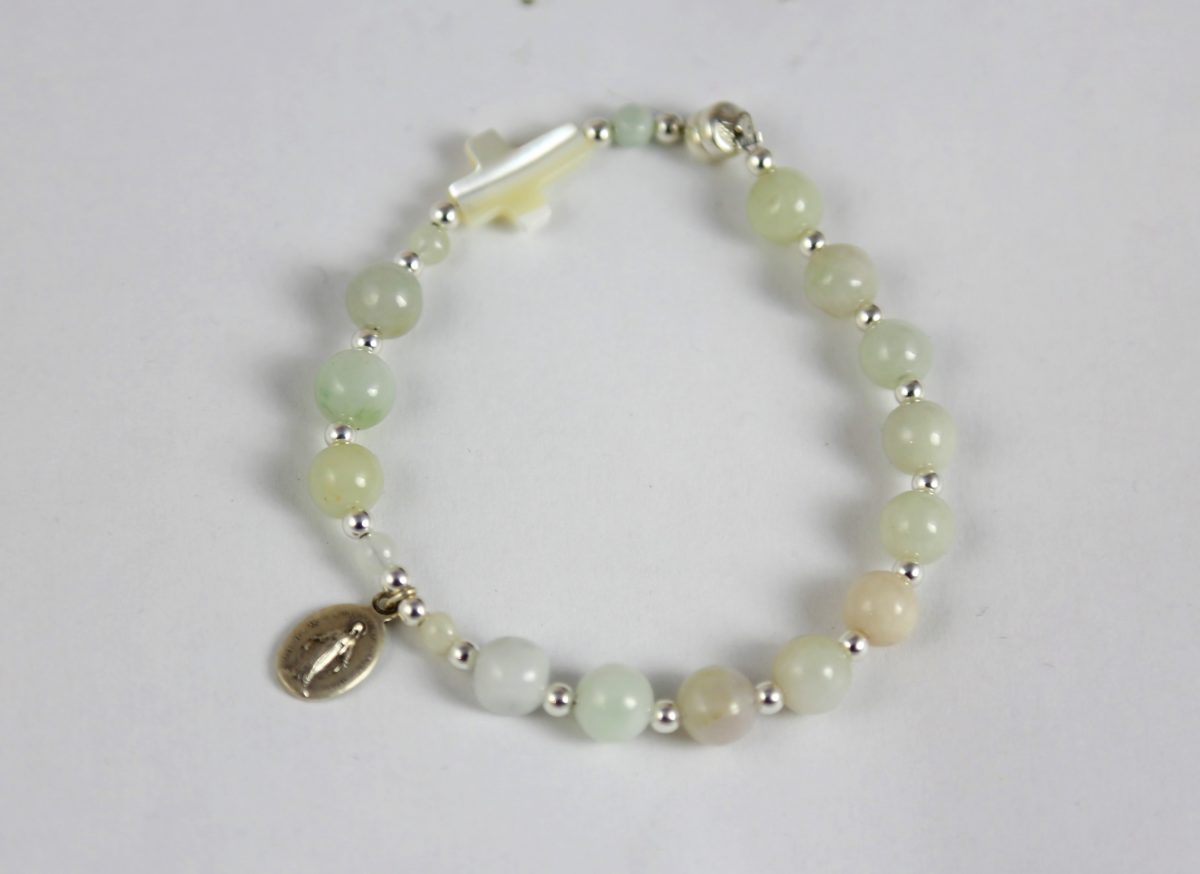 Bracelet dizainier jade et argent 925