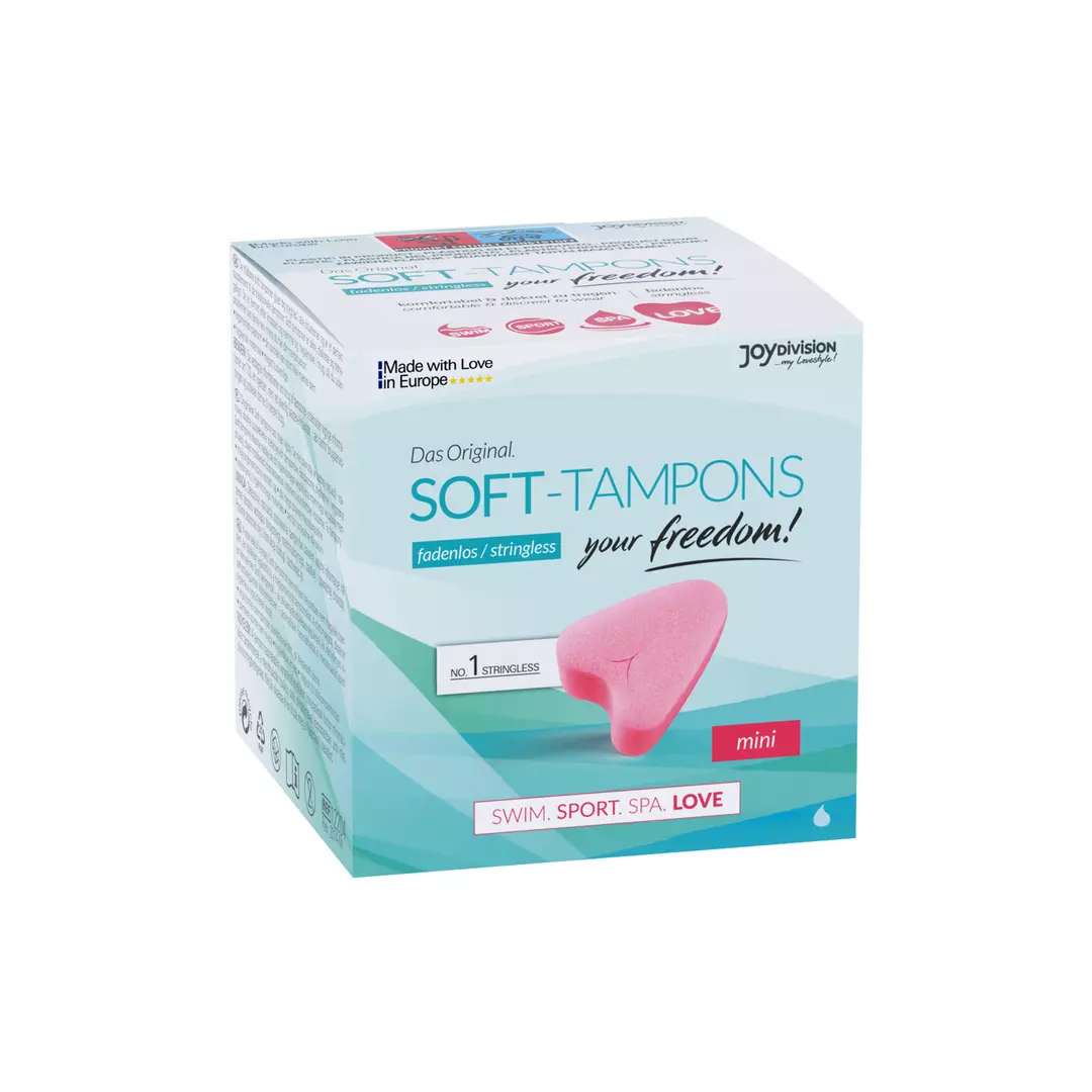 Soft-Tampons mini, box of 3