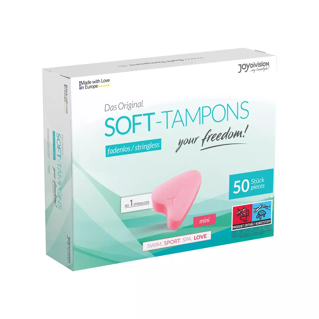 Soft-Tampons mini, box of 50