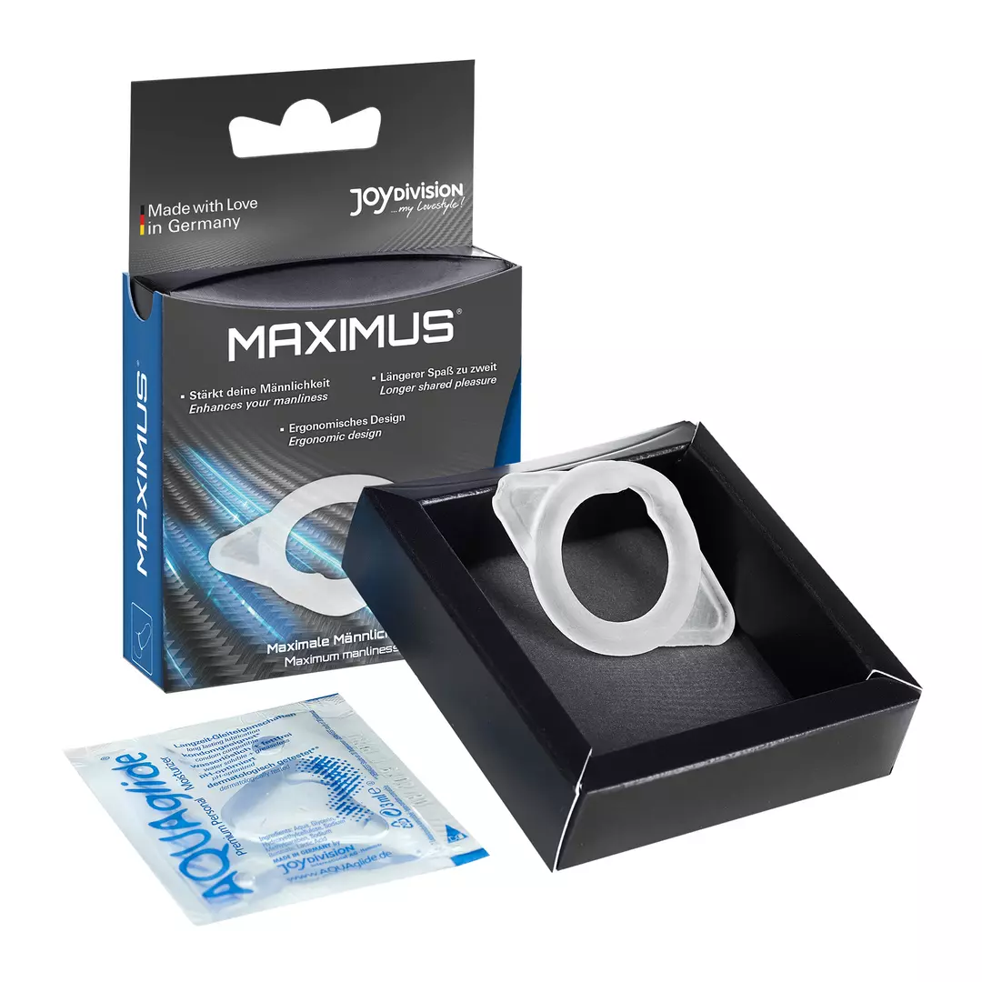 MAXIMUS - the penis ring, transparent, XS
