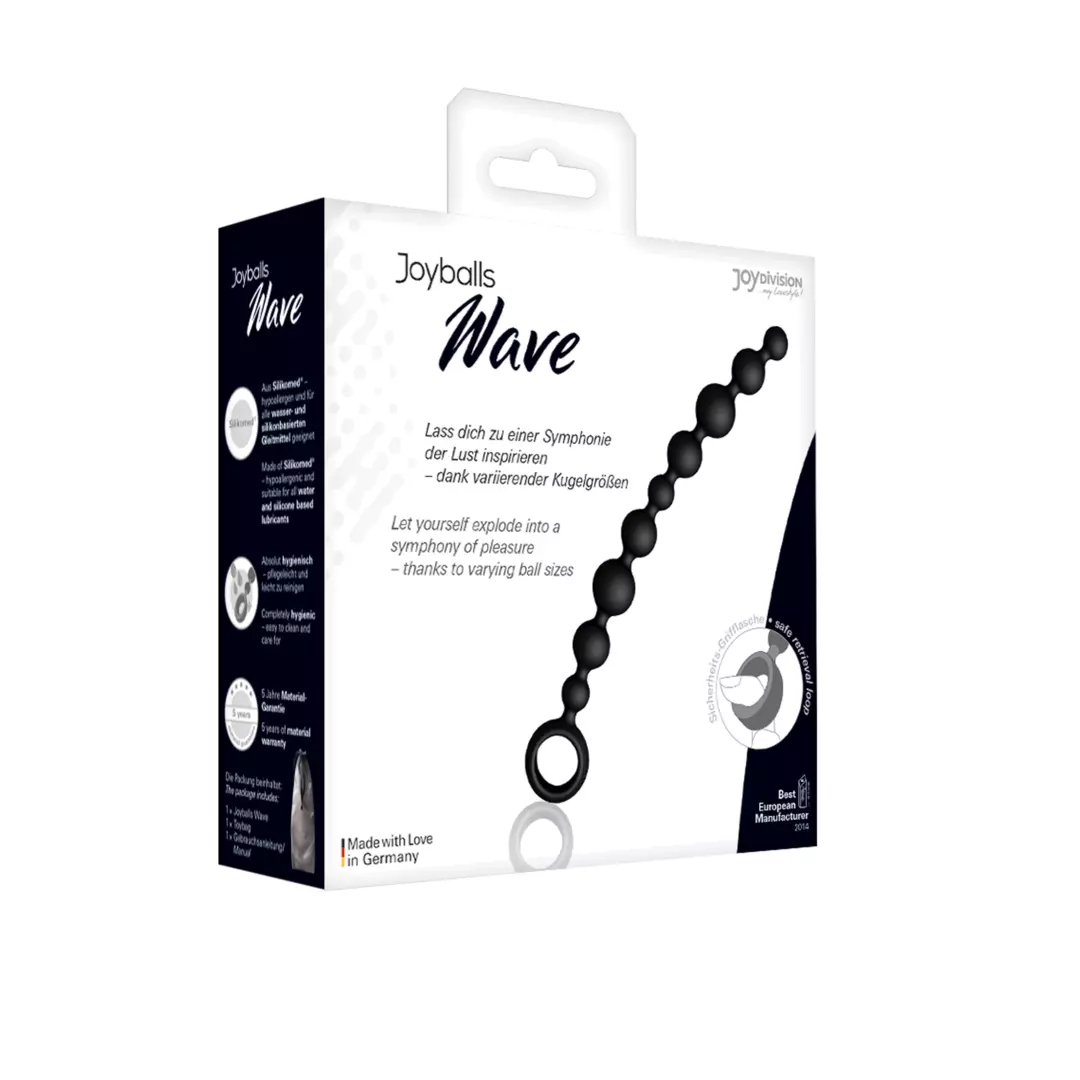Joyballs anal Wave, long, black