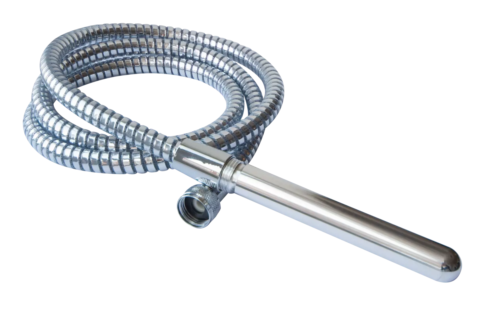 AQUAstick intimate douche attachment, silver, with shower hose