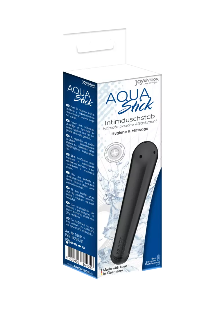 AQUAstick  intimate douche attachment, black anodised, without shower hose    