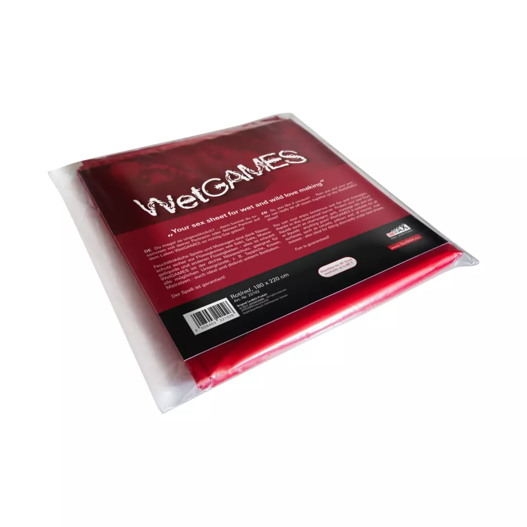SexMAX - WetGAMES Sex-sheet, 180 x 220 cm, red