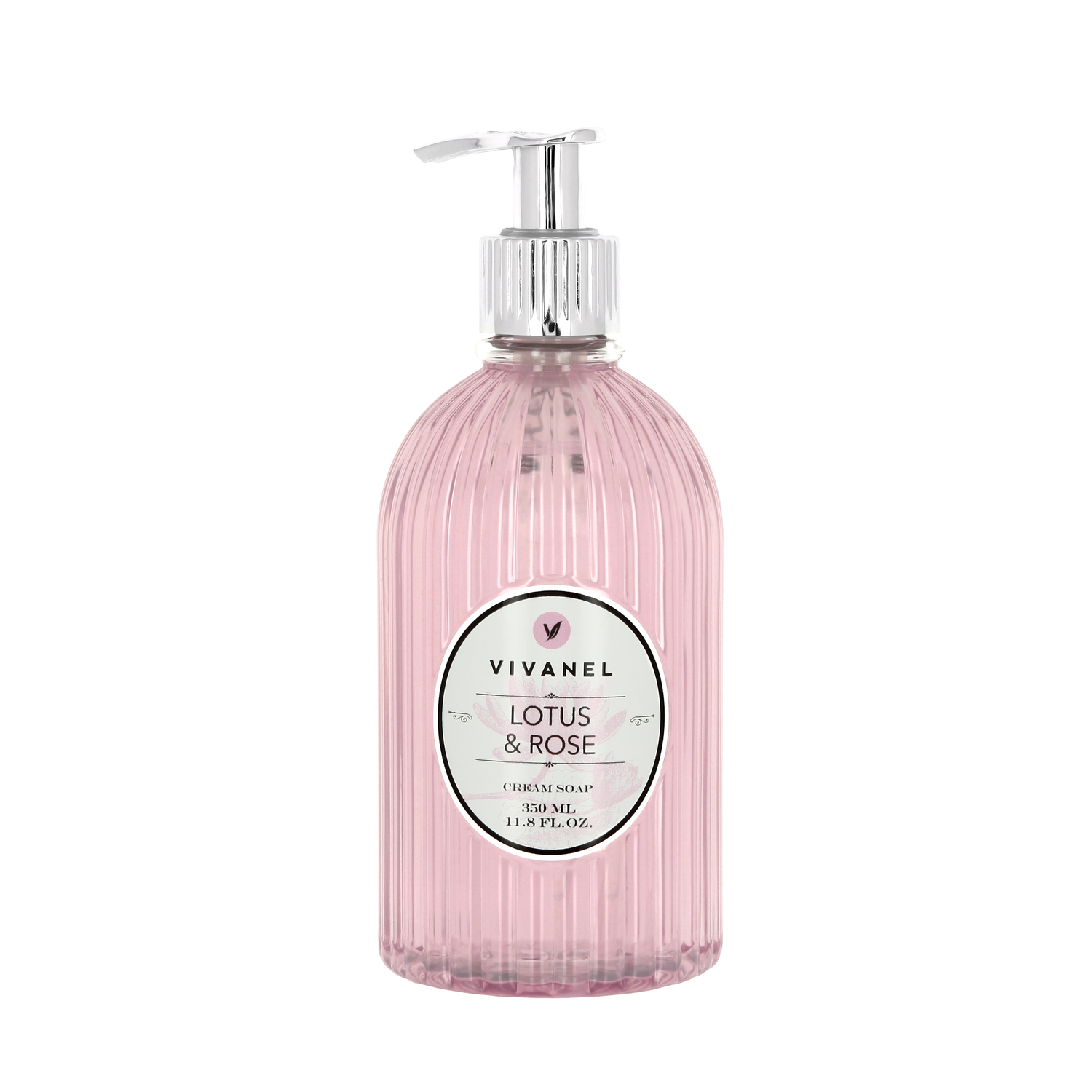 VIVANEL 8013 Lotus & Rose cream soap, pink (350 ml)
