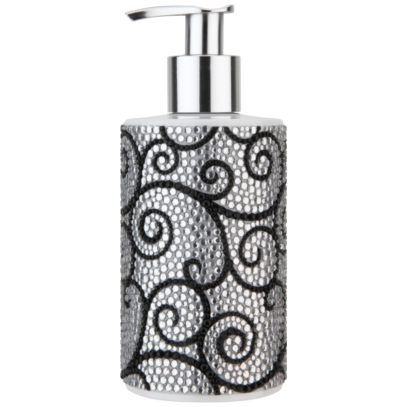 Soap dispenser with cream soap Diamonds, green tea with citrus notes, white (250 ml)