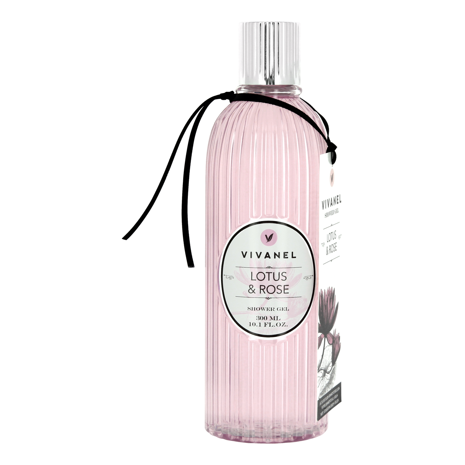VIVANEL 8011 Lotus & Rose shower gel, pink (300 ml)