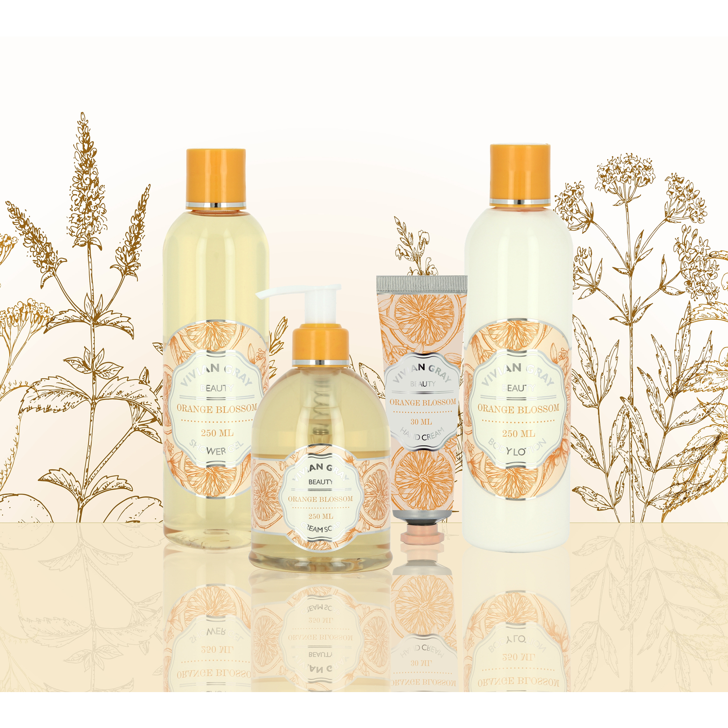 Shower Gel Naturals, Orange Blossom, orange (250 ml)