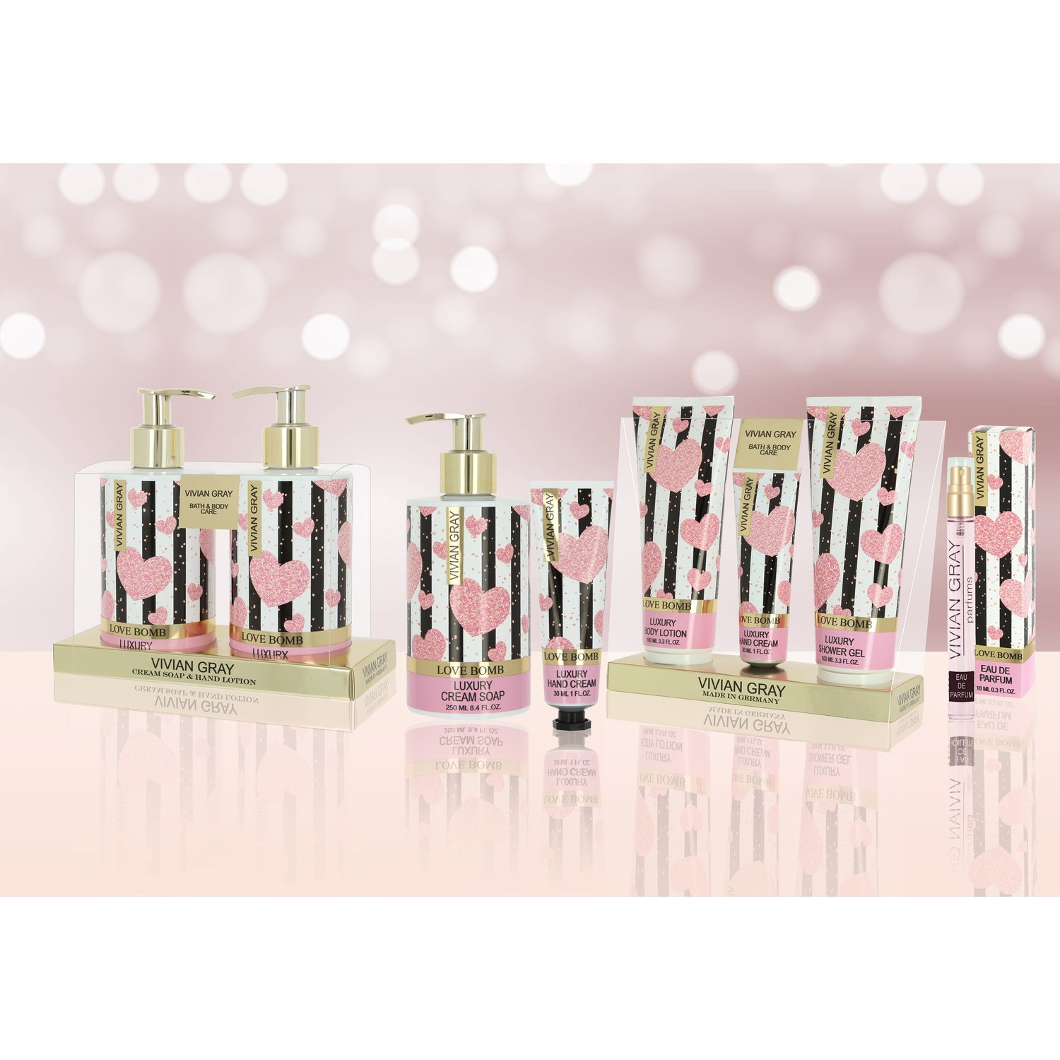 Hand Lotion Love Bomb Luxury, Patchouli, pink (30 ml)