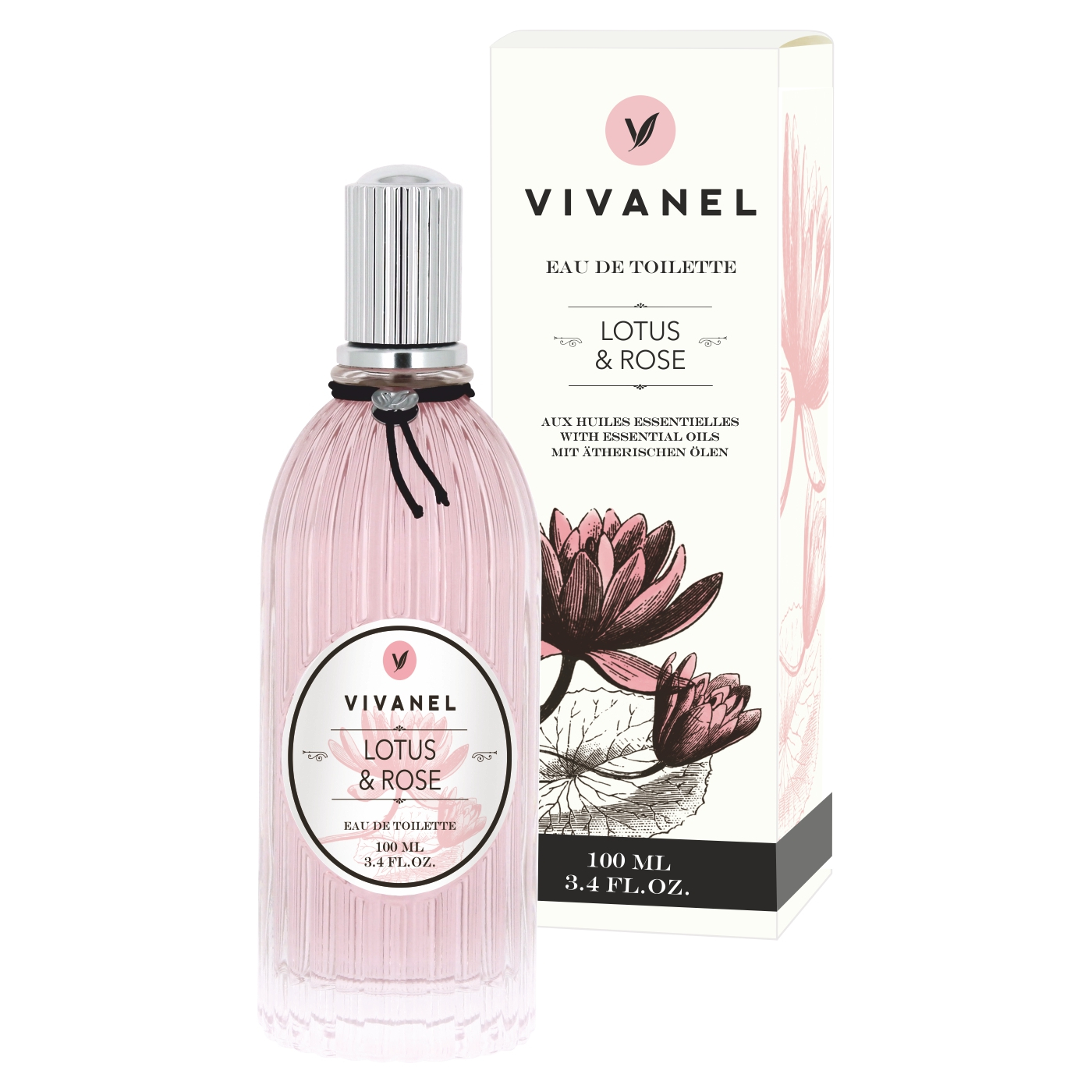 VIVANEL 8010 Lotus & Rose Eau de Toilette, white (100 ml)