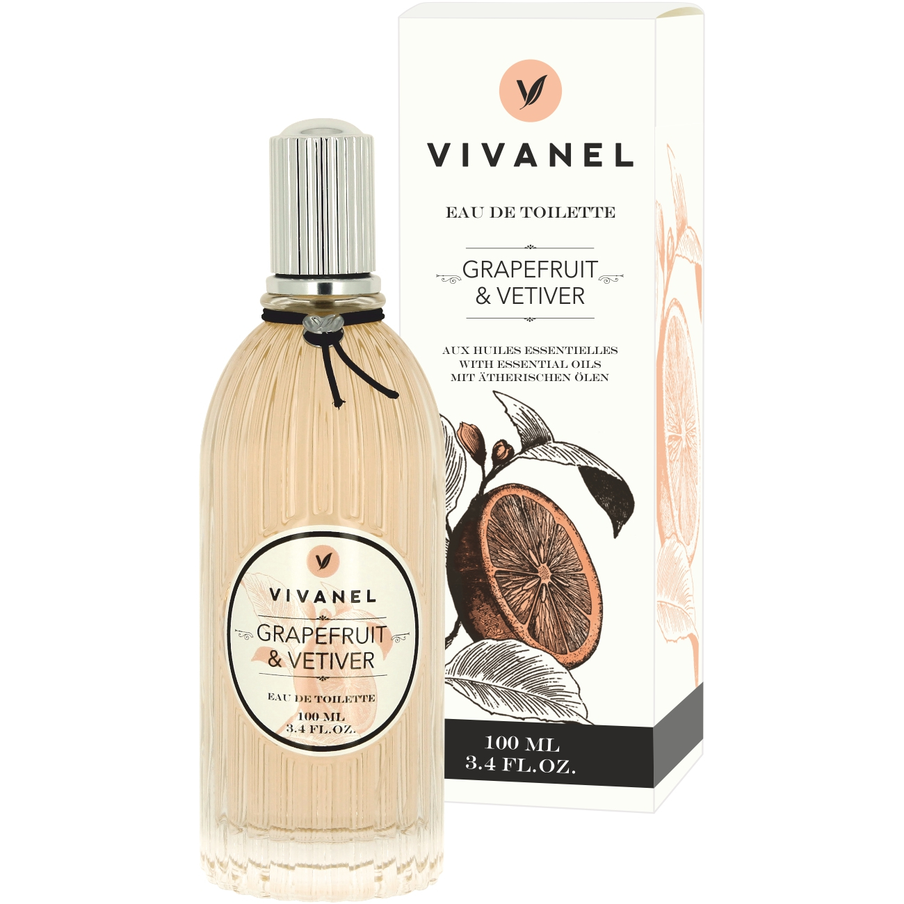 VIVANEL 8030 Grapefruit & Vetiver Eau de Toilette, white (100 ml)