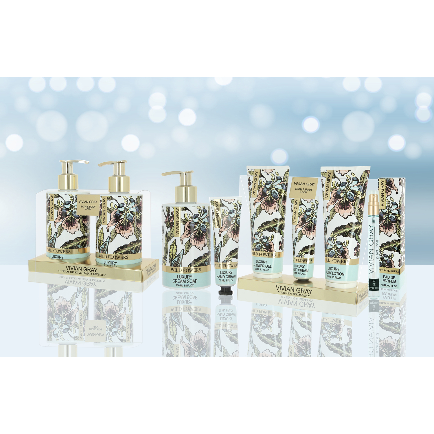 Hand Care Set Wild Flowers Luxury, Vanilla & Patchouli, multicolored (500 ml)