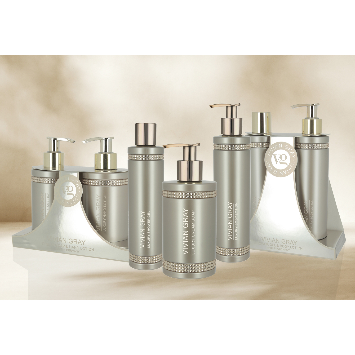 Care Set Crystals, Vanilla, Jasmine, Orange Blossom & May Rose, brown (500 ml)