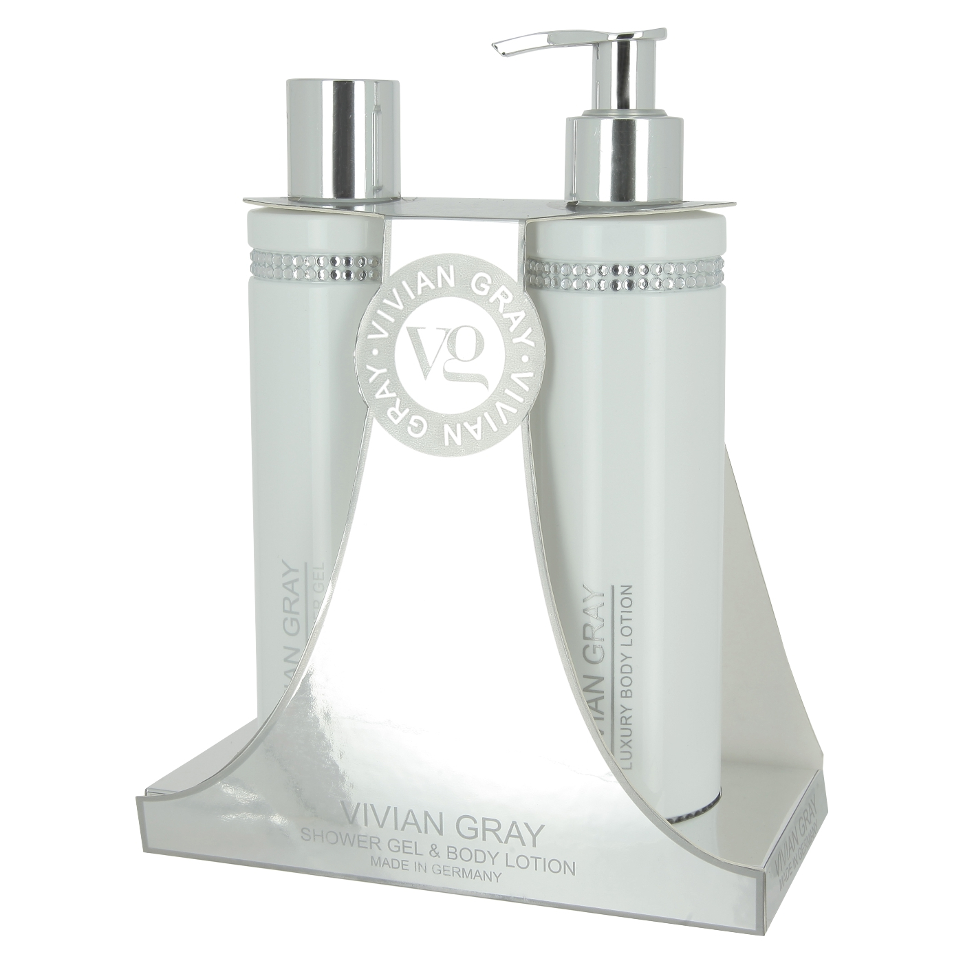 White Crystals Care Set, green tea with citrus notes, white (500 ml)