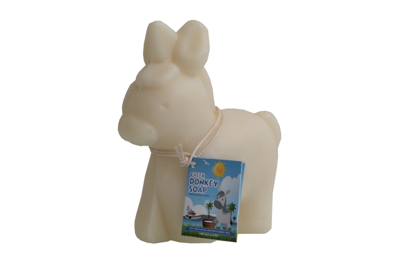 Donkey Milk Soap in donkey shape – White
