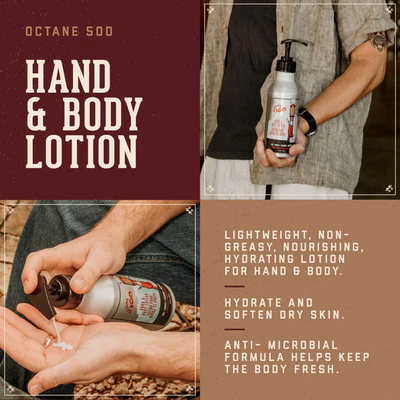 Octane 500 Hand & Body Lotion - Sweet Tobacco