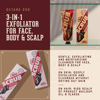 Octane 200 Face, Body & Scalp Scrub