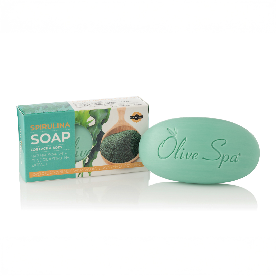 Soap with Olive Oil and Spirulina Extract