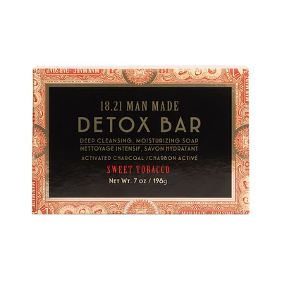 Detox Bar Soap with Charcoal & Sweet Tobacco Scent