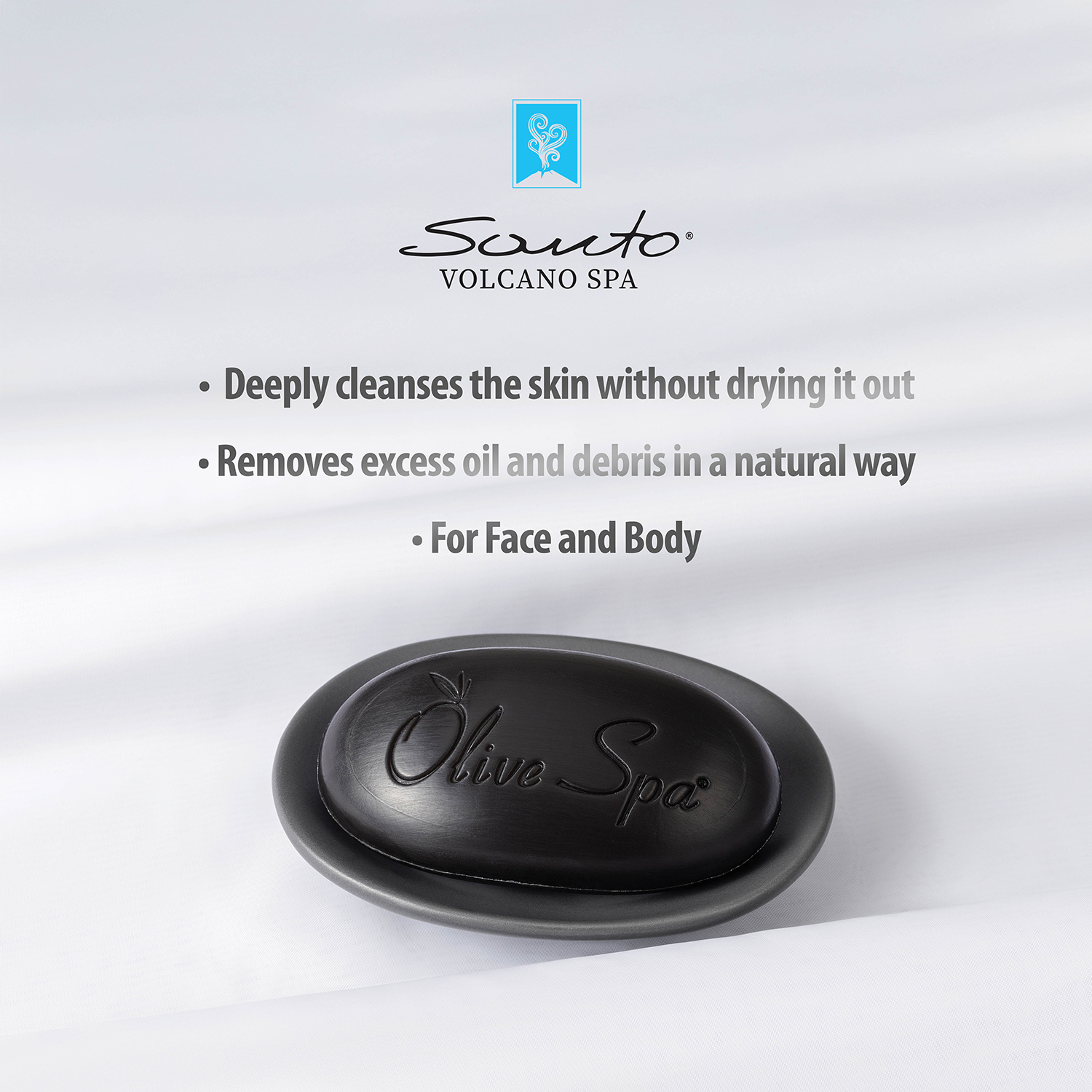 Soap With Olive Oil and Volcanic Lava