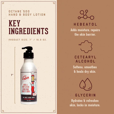 Octane 500 Hand & Body Lotion - Sweet Tobacco