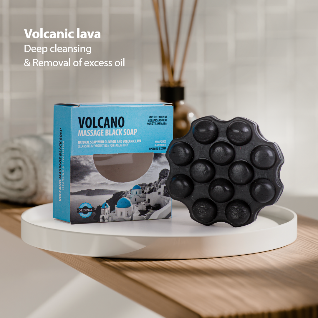 Soap With Olive Oil and Volcanic Lava