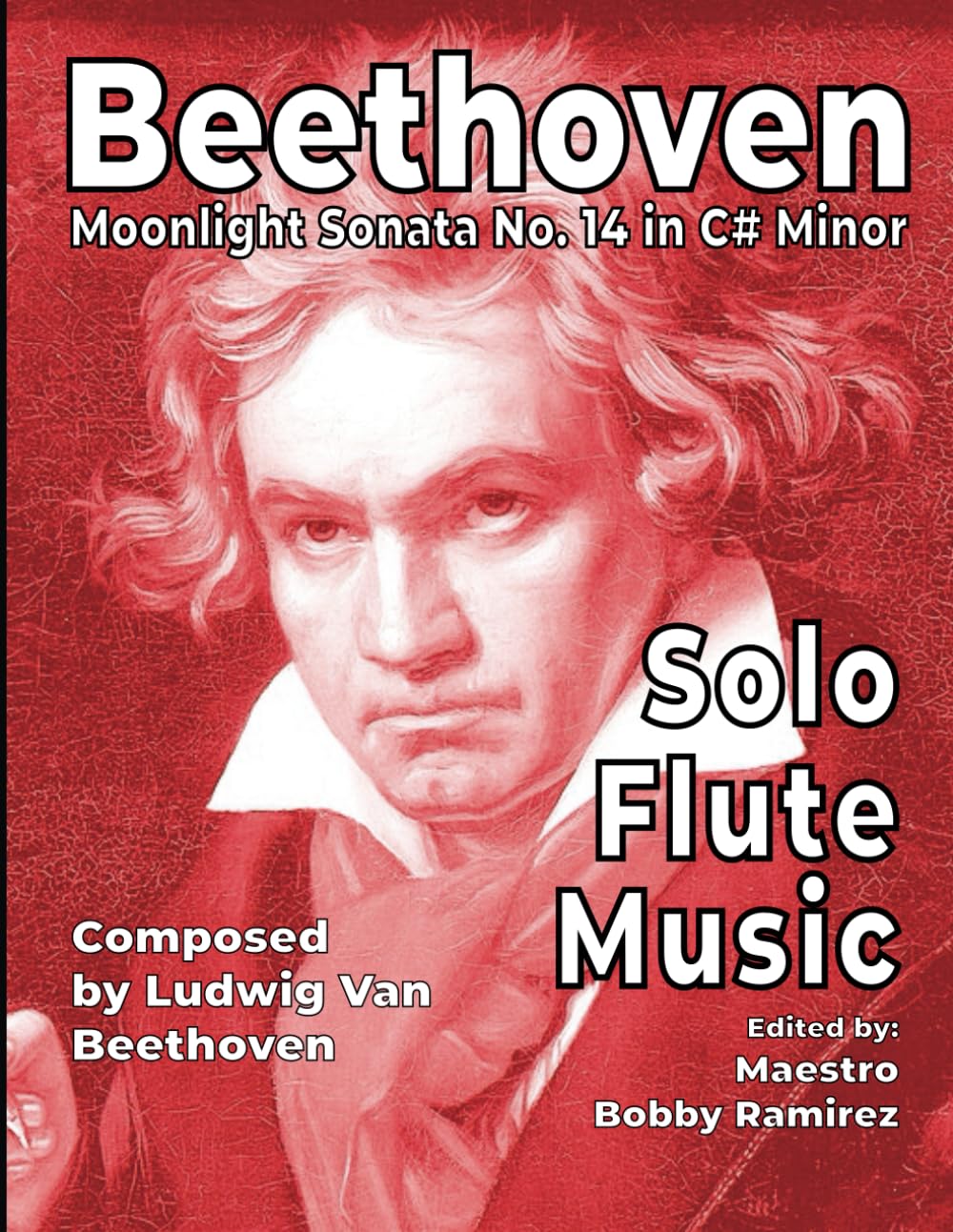 Beethoven Moonlight Sonata No. 14 in C# Minor Solo Flute Music