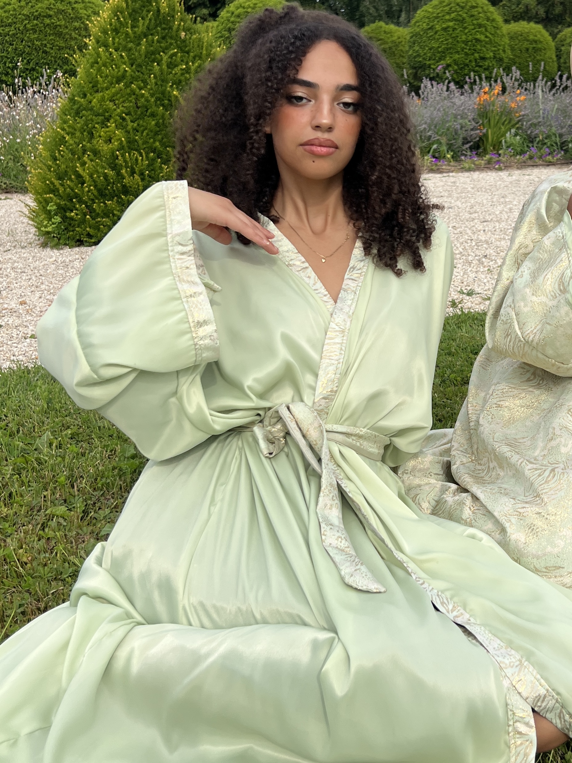 Kimono Lotus Satiné