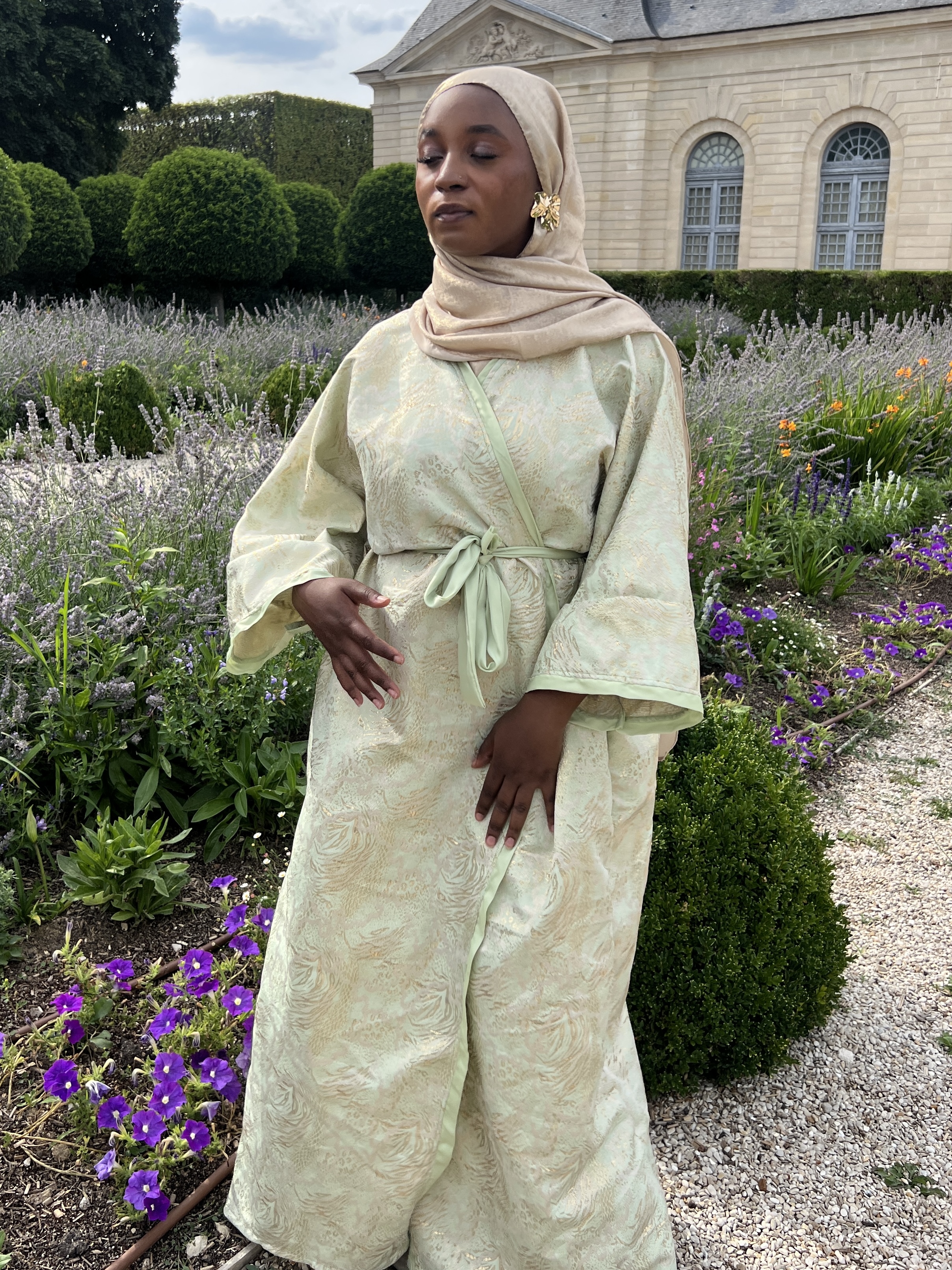 KIMONO HANAMI BROCART SUR MESURE