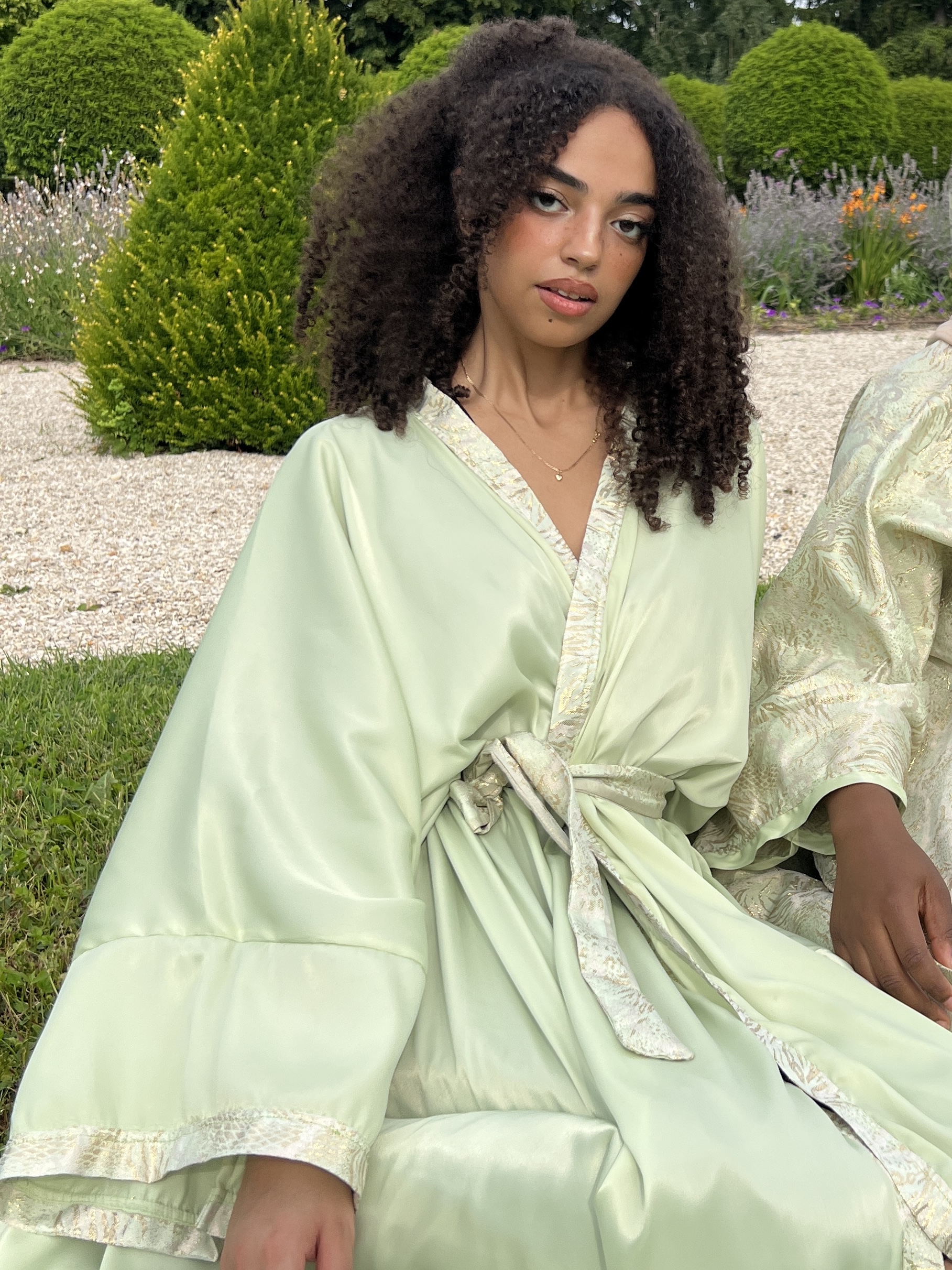 Kimono Lotus Satiné