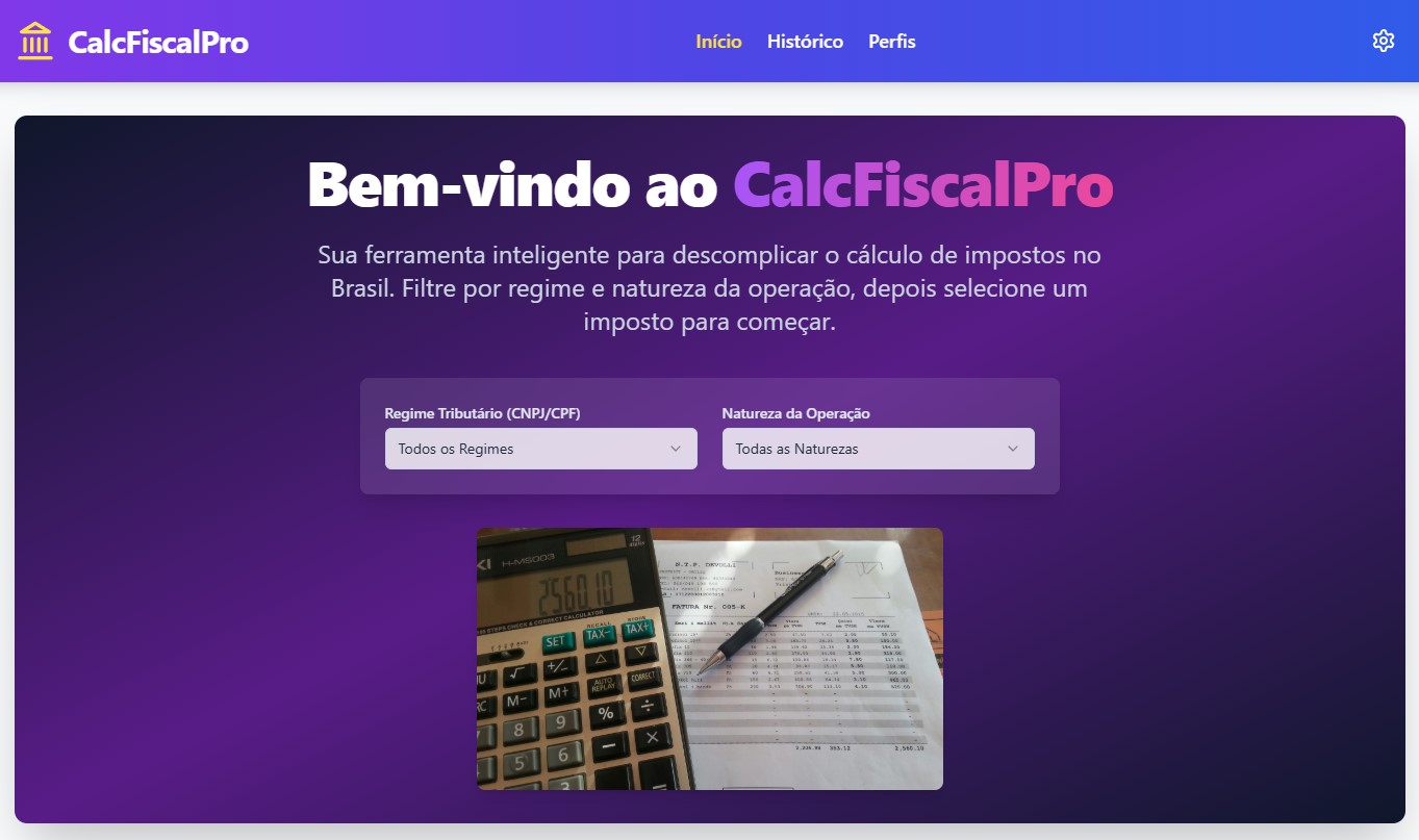 CalcFiscalPro – Calculadora Fiscal Completa para Empresas e Autônomos