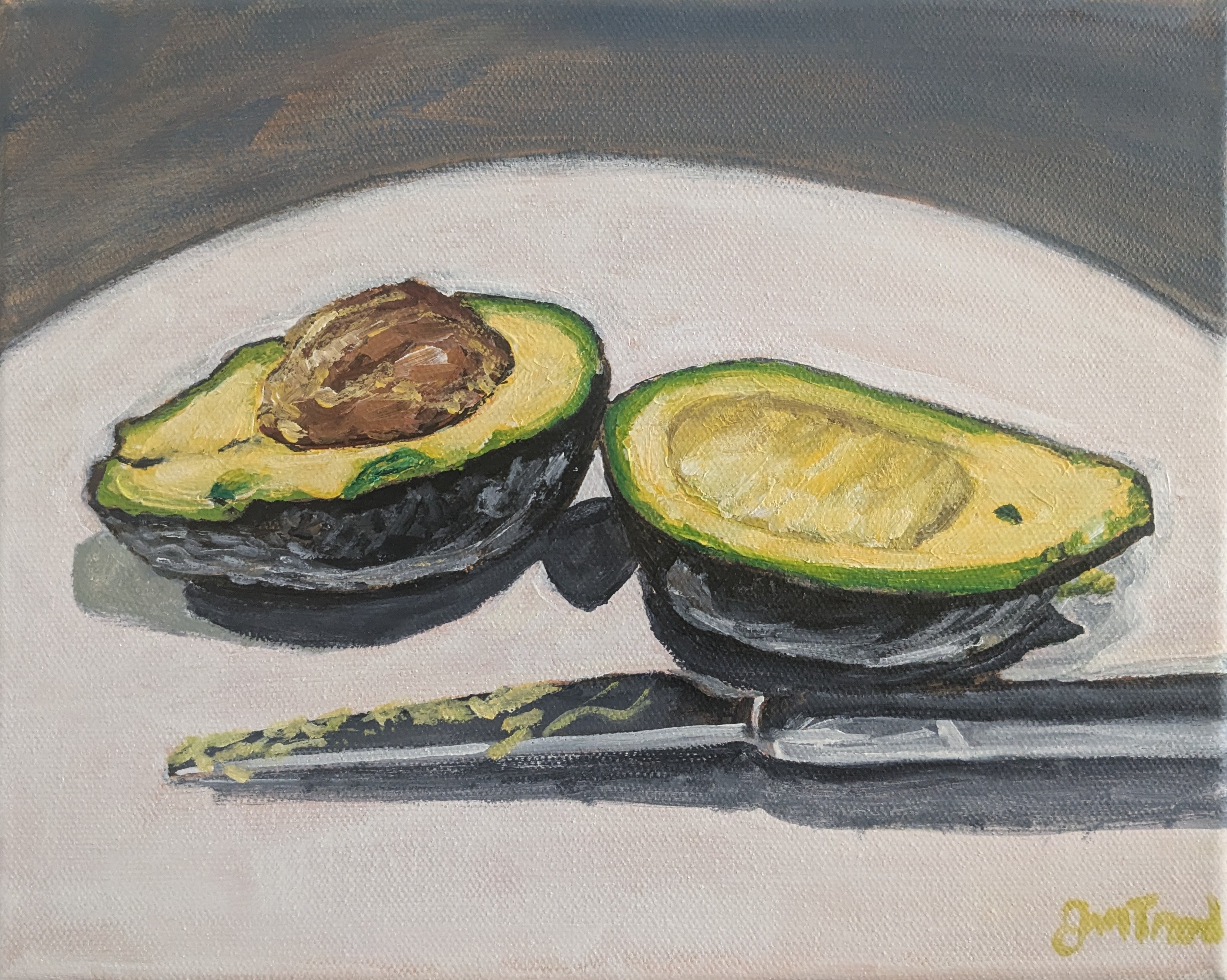 Avocados #2 (8" x 10" x 0.75")