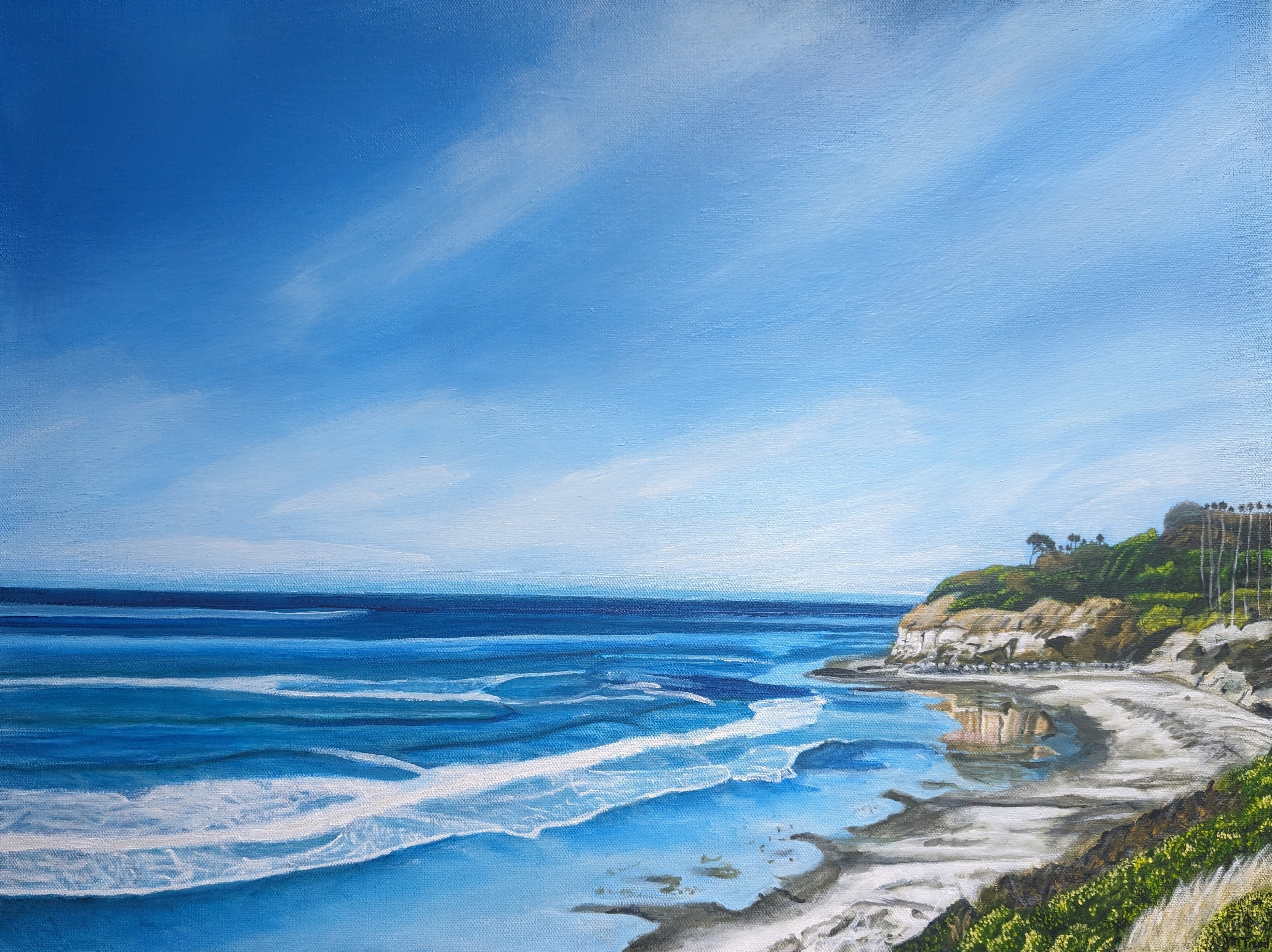 Swami's Beach (18" x 24" x 0.75")
