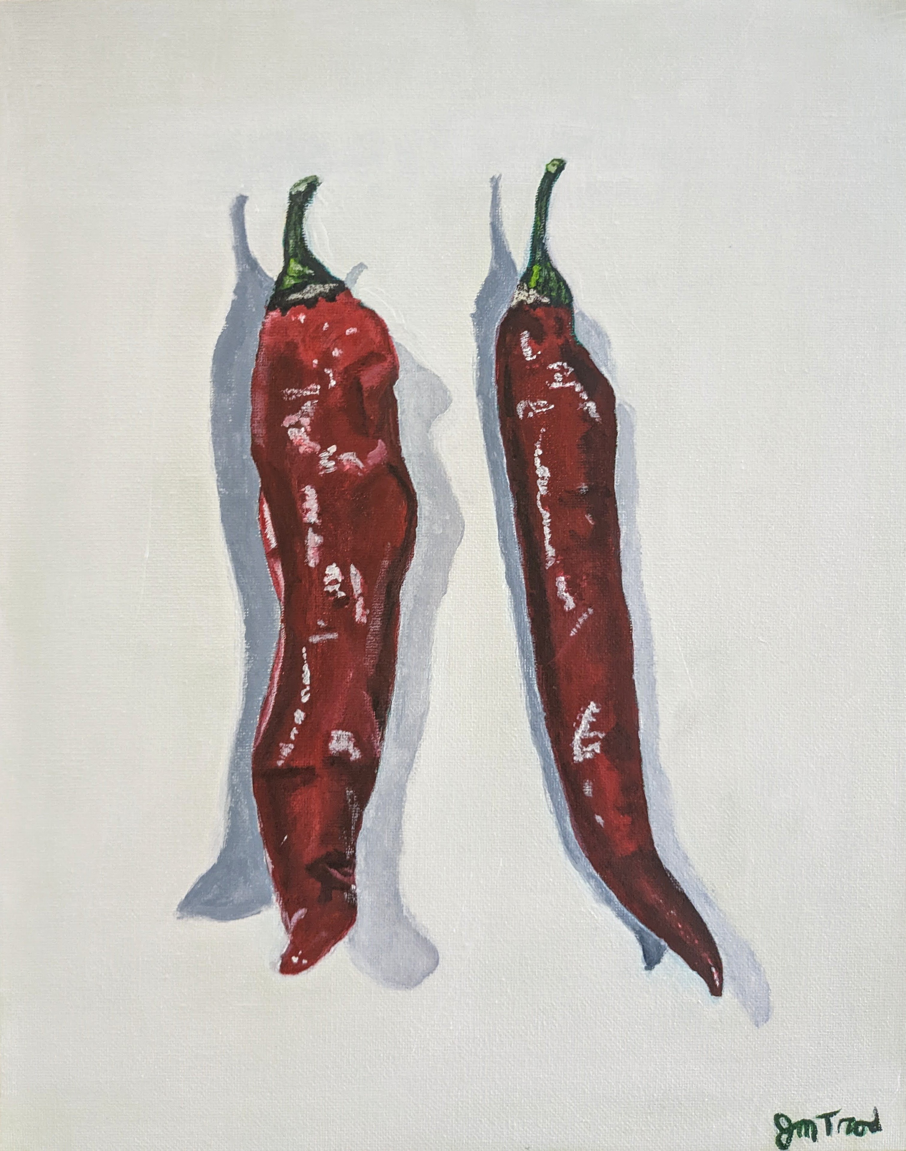 Chili Peppers (14" x 11" NEEDS FRAME)