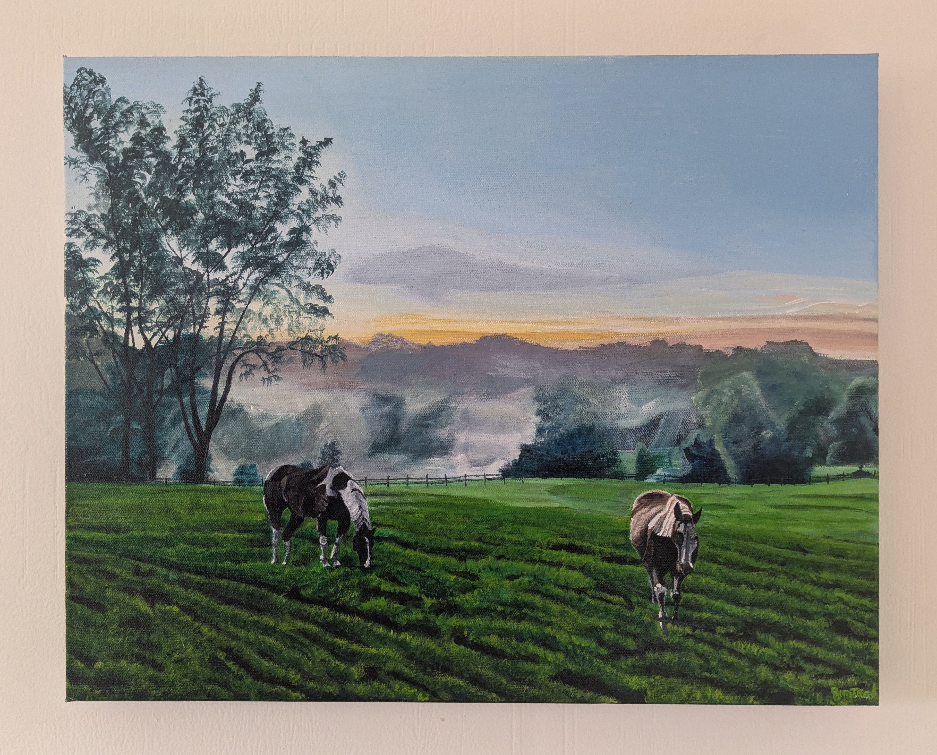 Sunset Companions in Solitude (16" x 20" x 1.5")