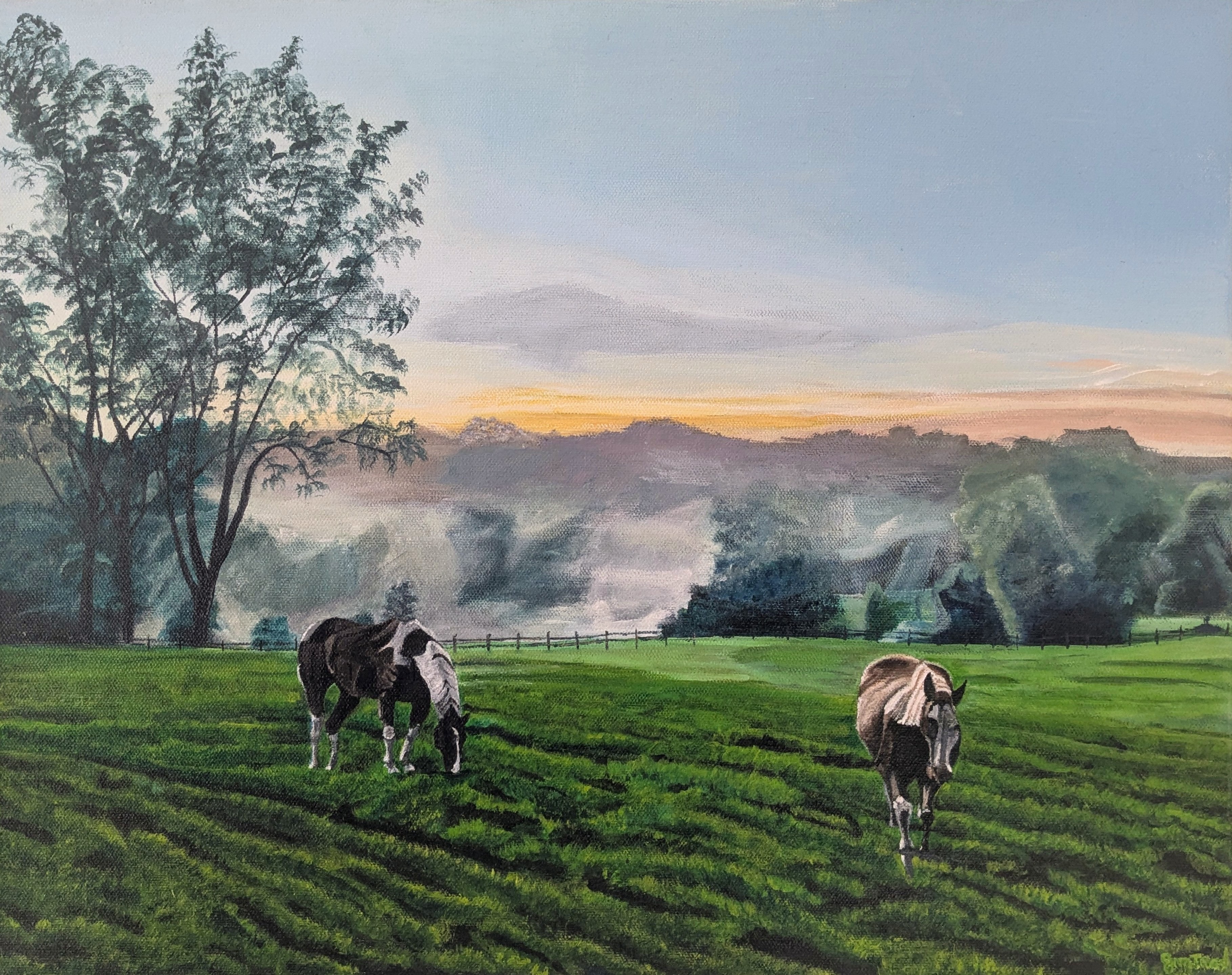 Sunset Companions in Solitude (16" x 20" x 1.5")