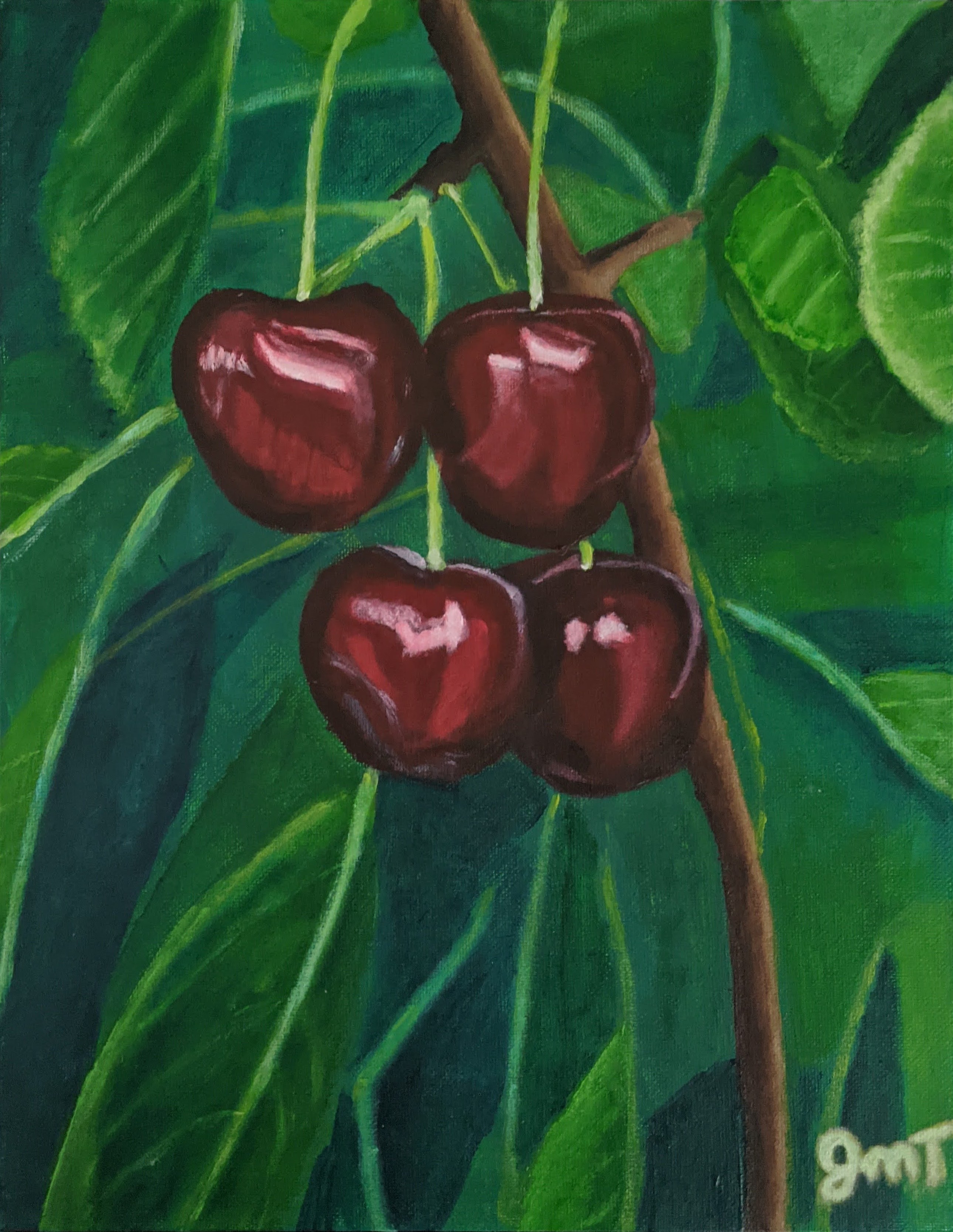 Cherries (14" x 11" NEEDS FRAME)