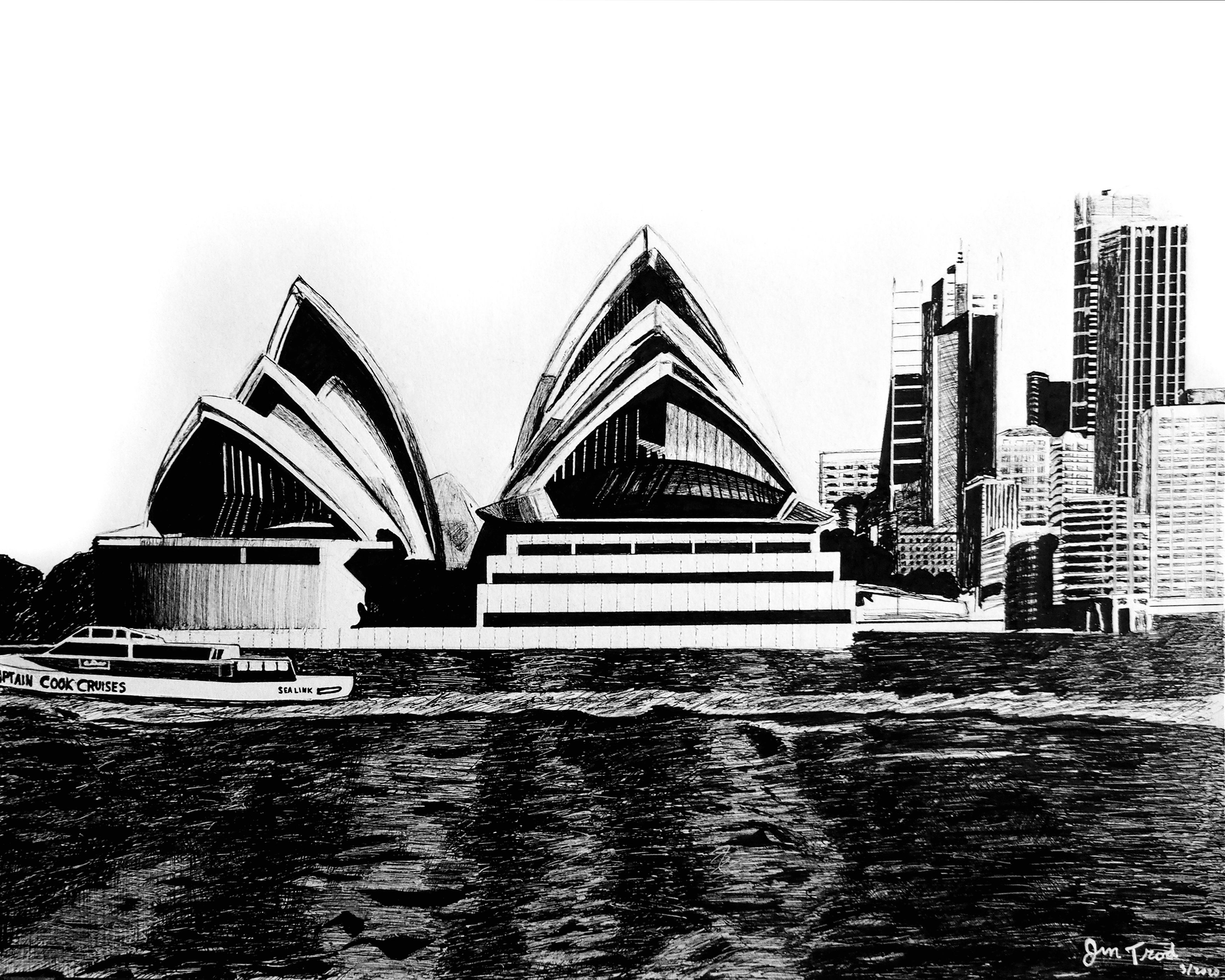 Sydney opera House (11" x 14")