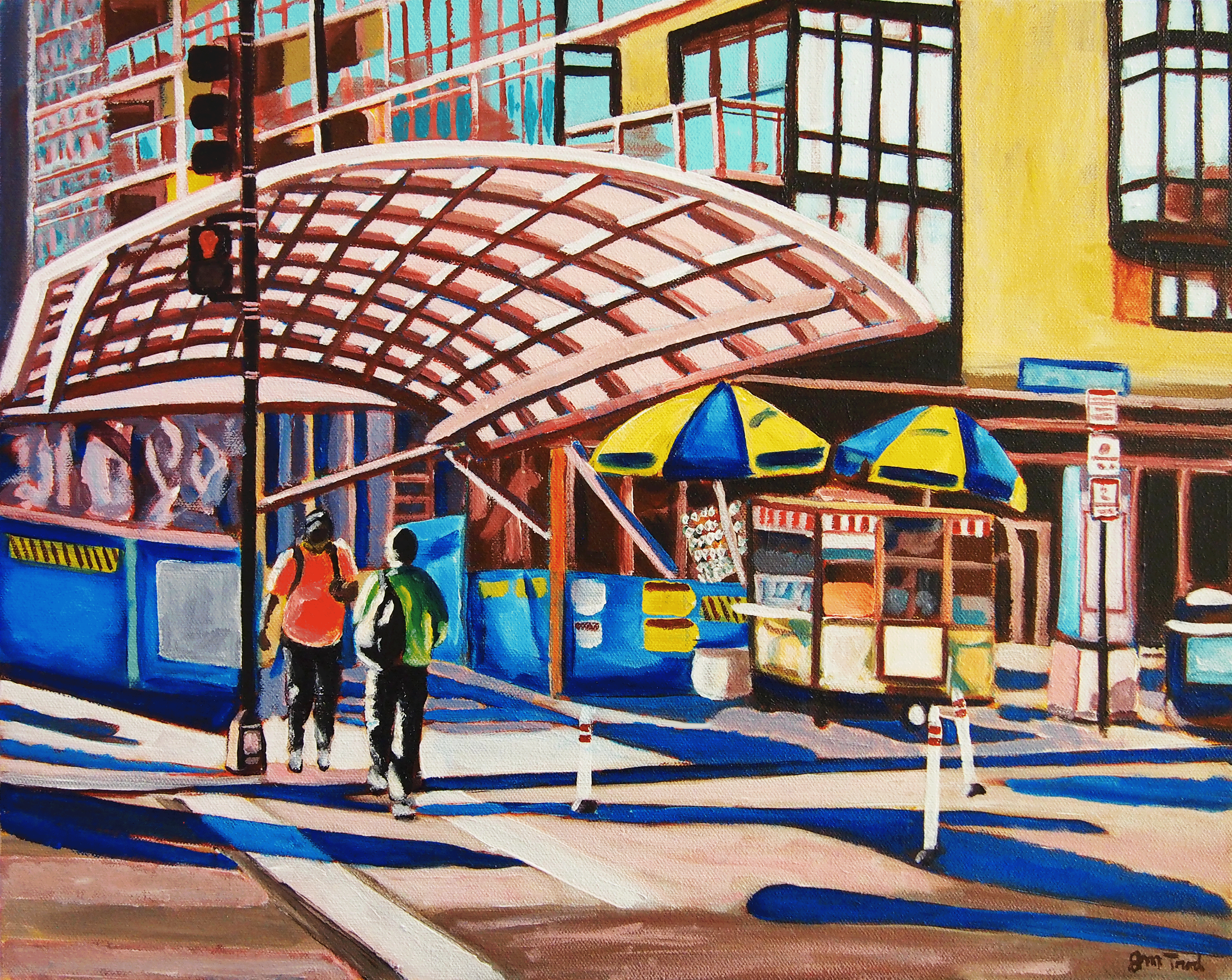 Constructive Notice (Navy Yard Red) (16" x 20" x 0.75")
