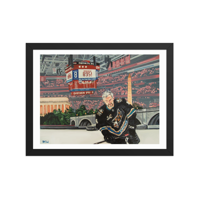 Ovechkin 895! (Framed Poster Print)