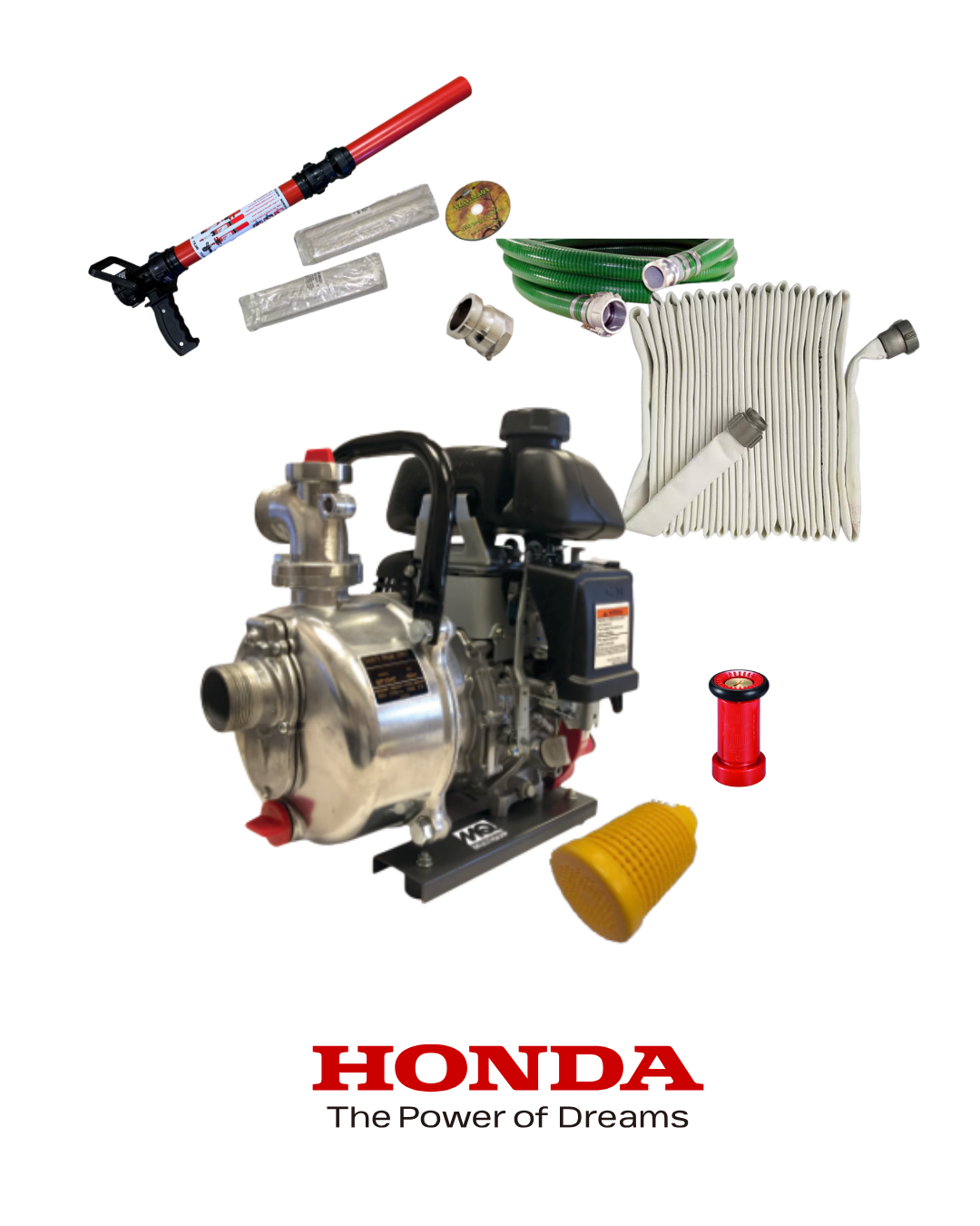 Honda 2.1HP Portable Pressure Fire Pump Set  