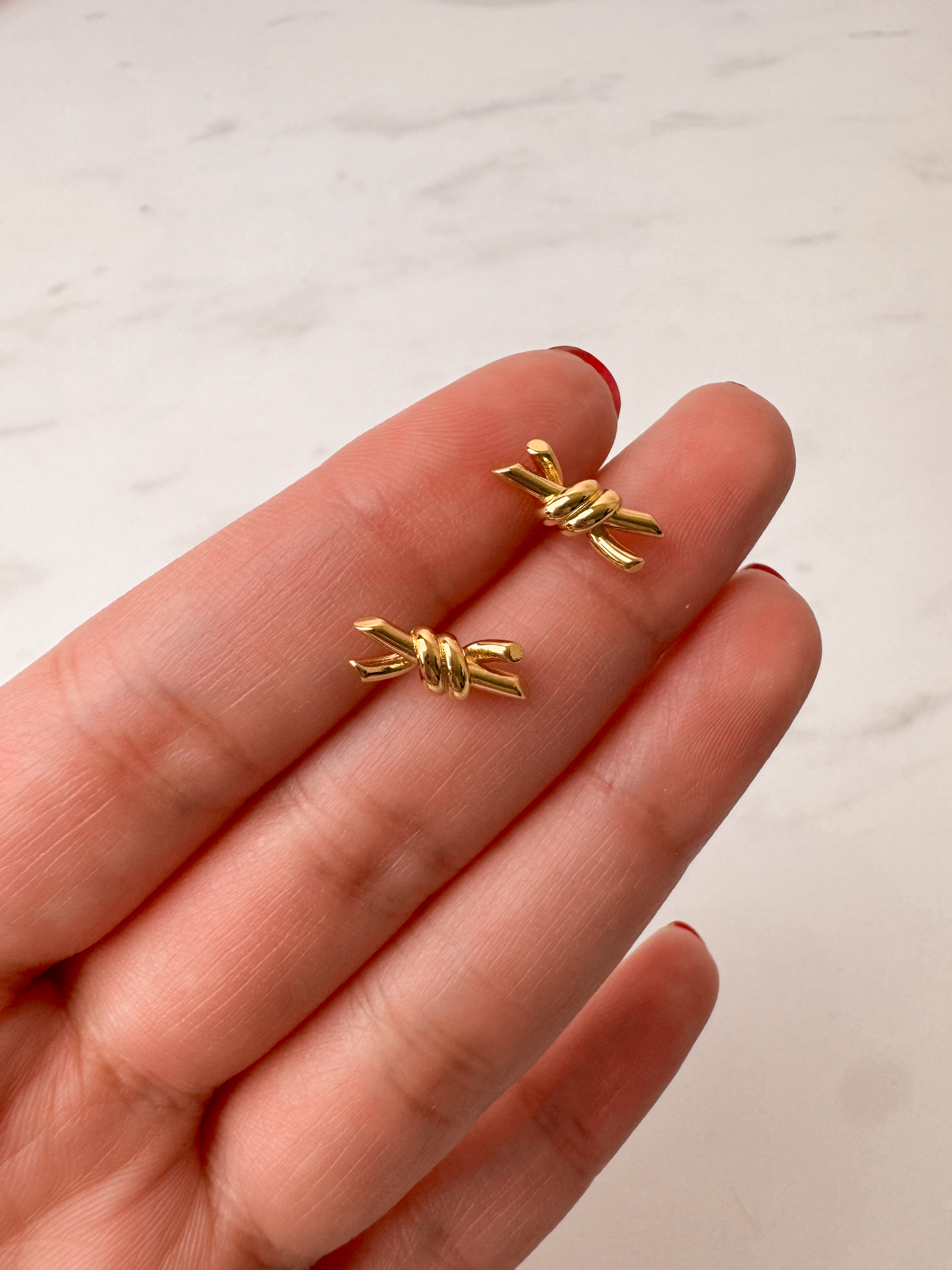 Aretes Tiff de moño