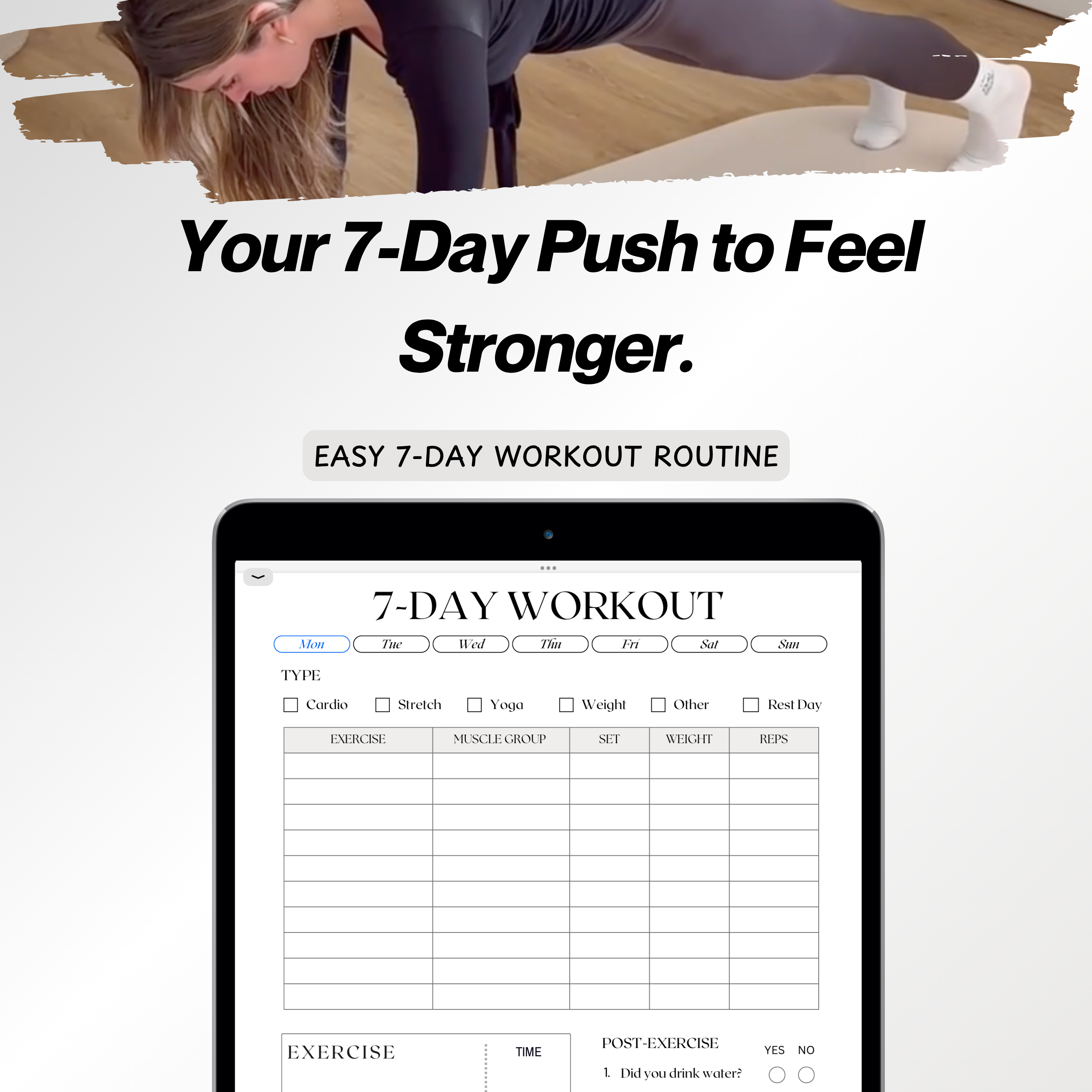 Easy 7-Day Workout Routine