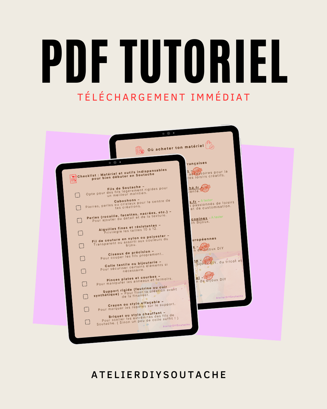 Checklist Matériel Soutache – L’Essentiel pour Bien Débuter ! + Bonus