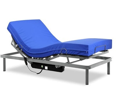 Cama articulada eléctrica con colchón sanitario