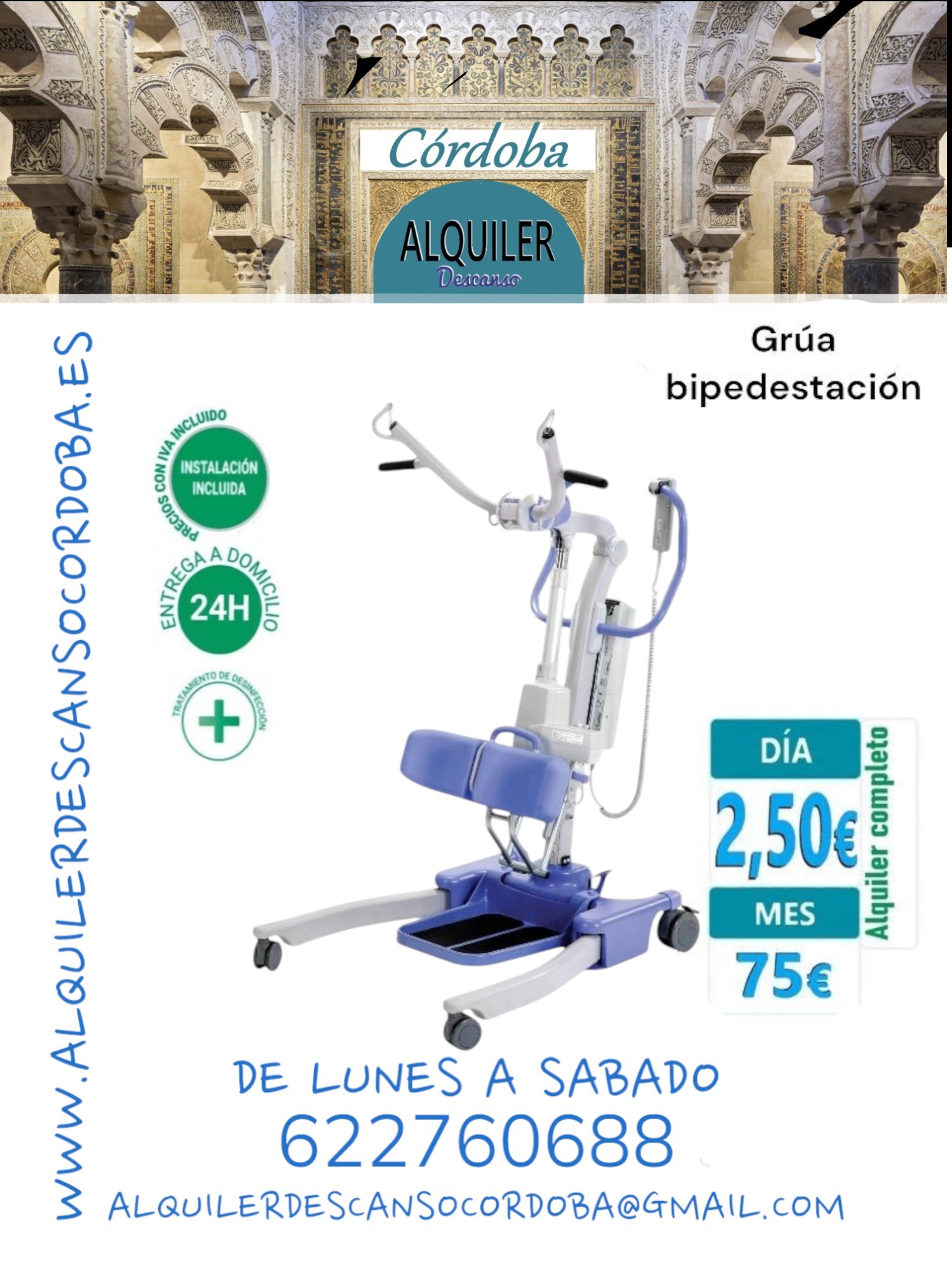 Grúa de bipedestación