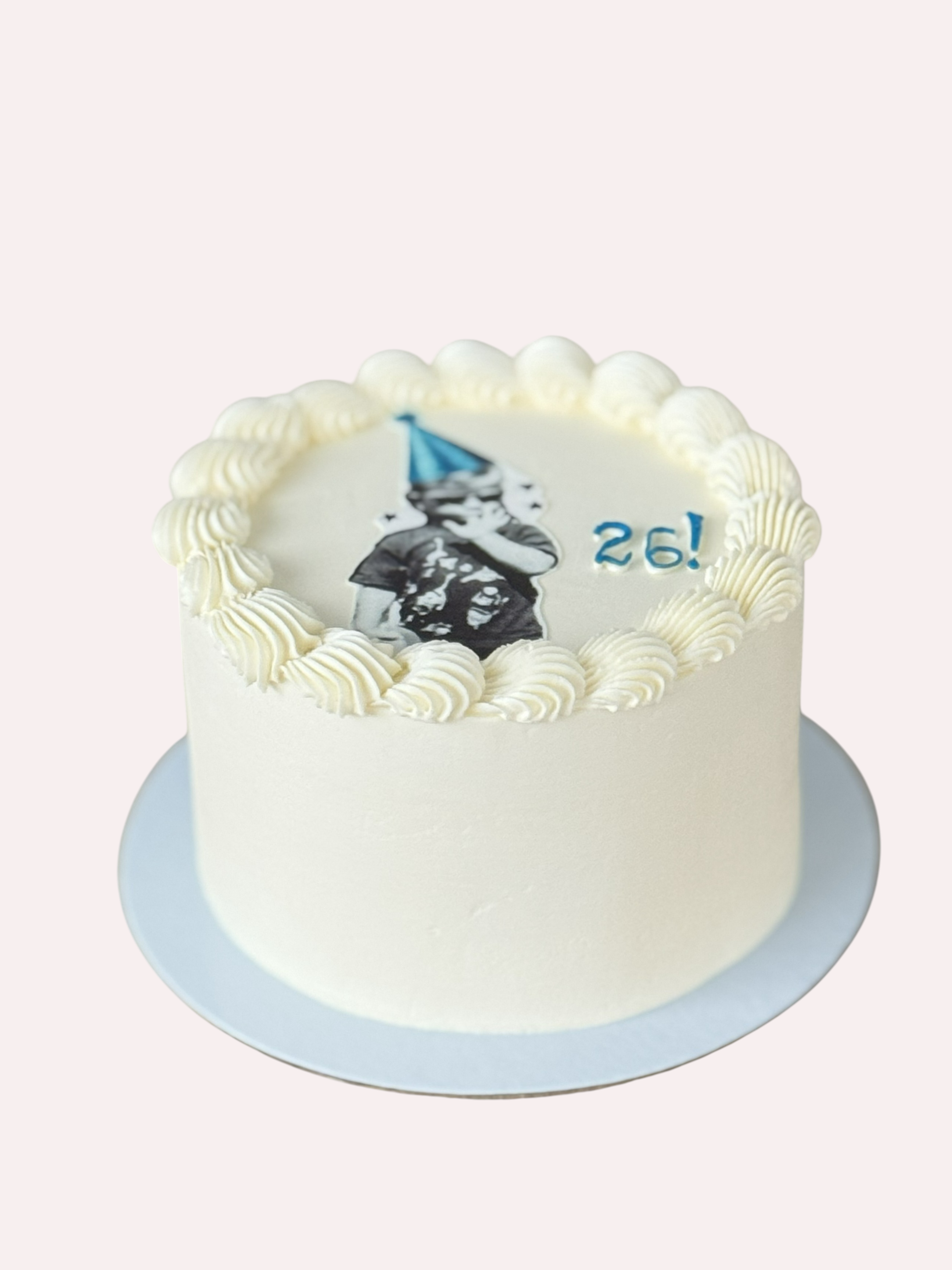 Narodeninová torta s jedlou fotkou