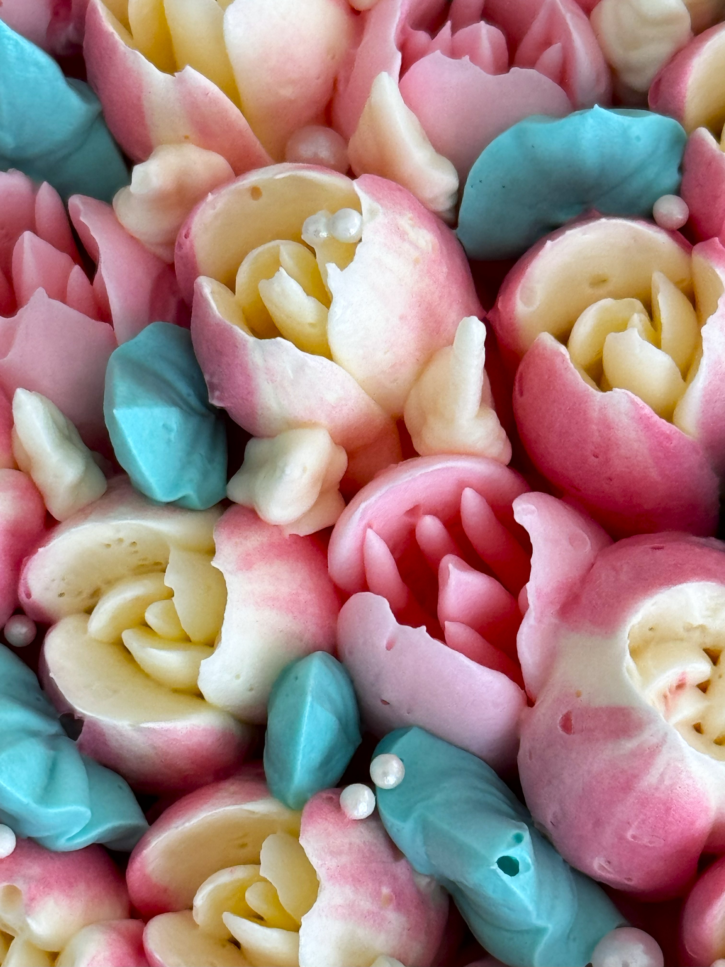 Bento torta s ružami