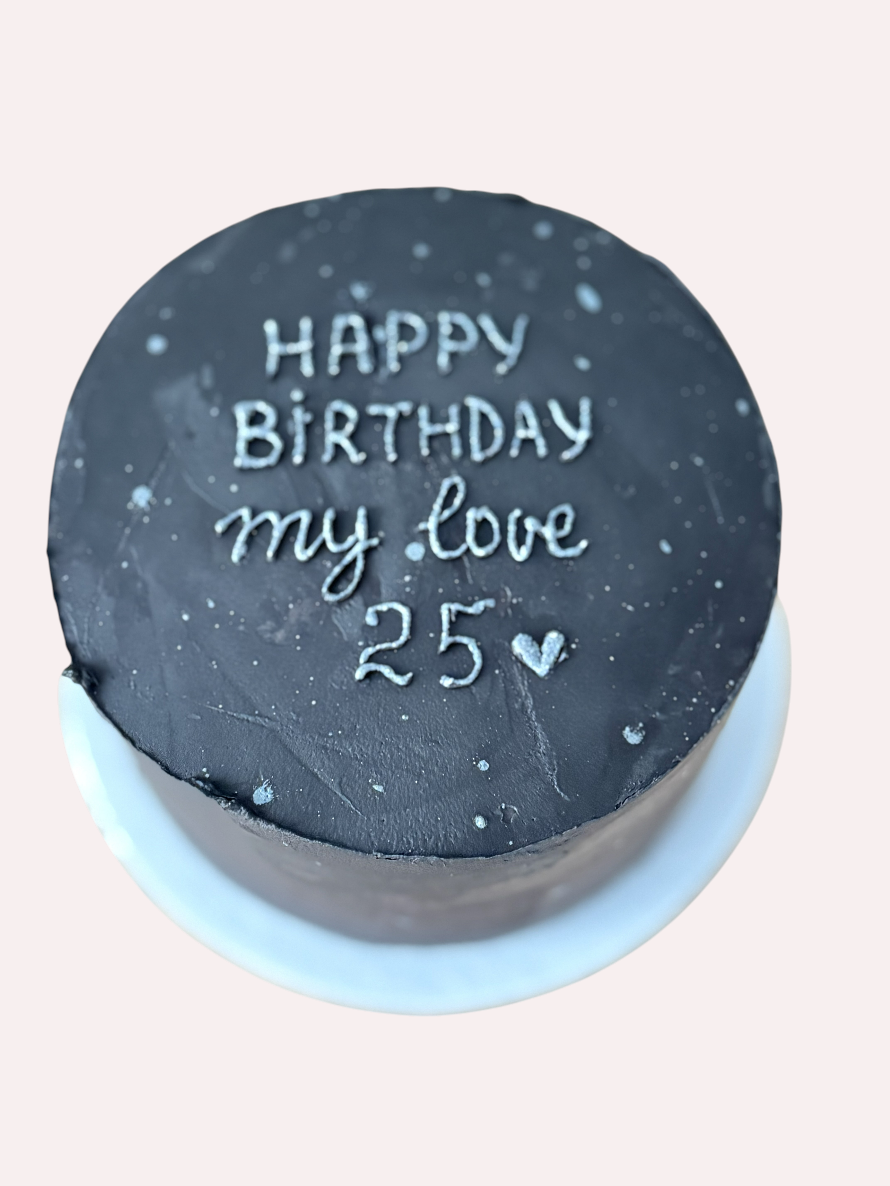 Elegantná čierna narodeninová torta 🖤