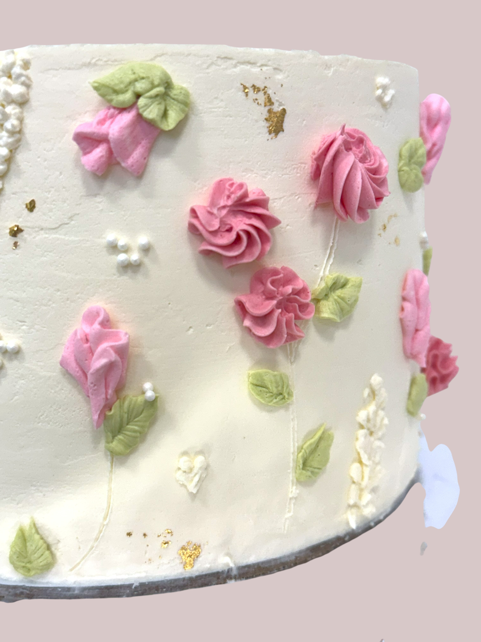 Bento torta Kremové Kvety 2